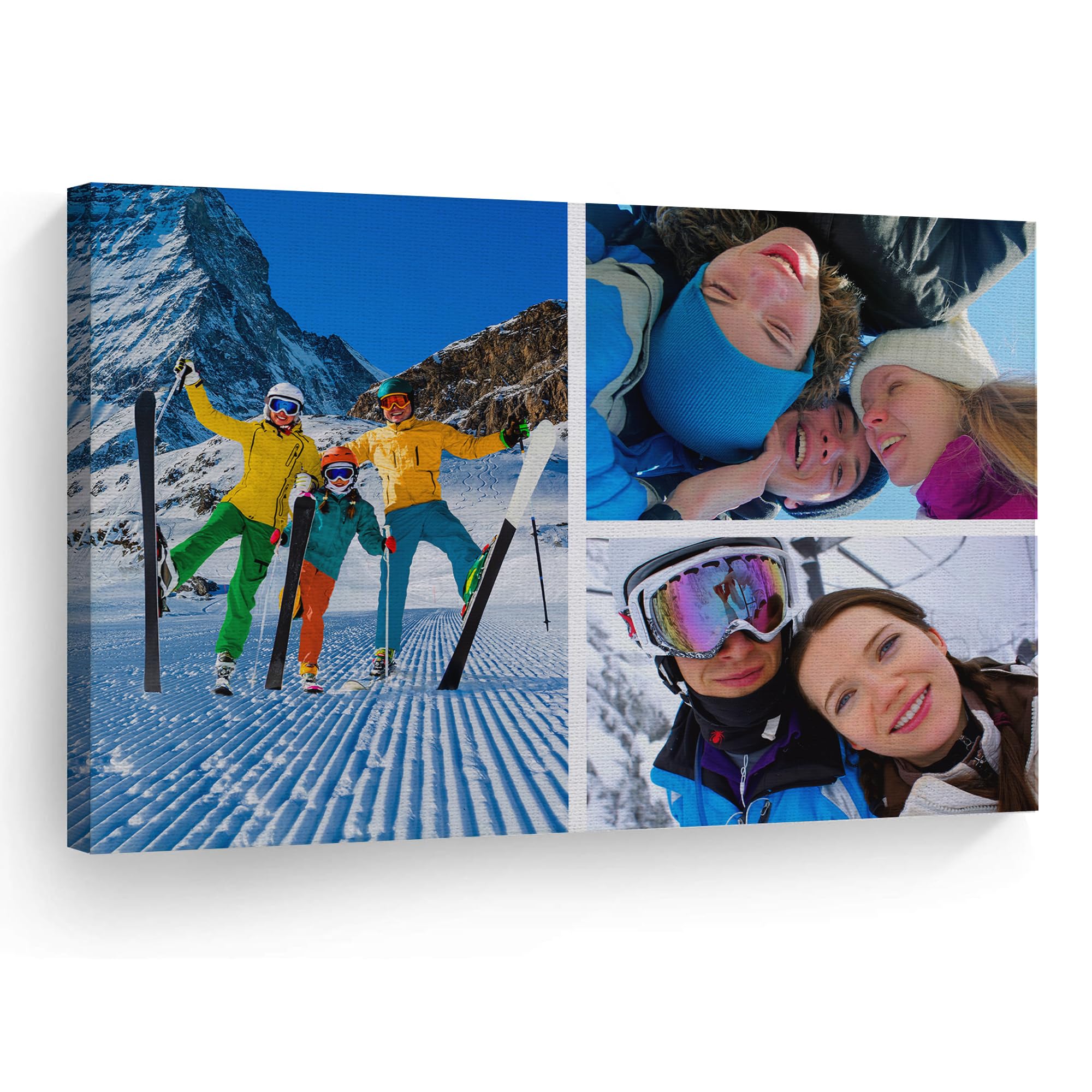 VAOWO Custom Canvas Prints with Your Photos for Couple Family Pet Gifts, 8x10 to 32X48in Personalized Pictures Canvas for Wall Art, Picture Canvas