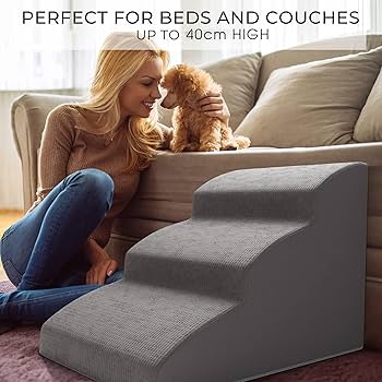 Dog Step SenDeluz S For Bed Sofa, Easy Climb Dog Cat Ramp Steps