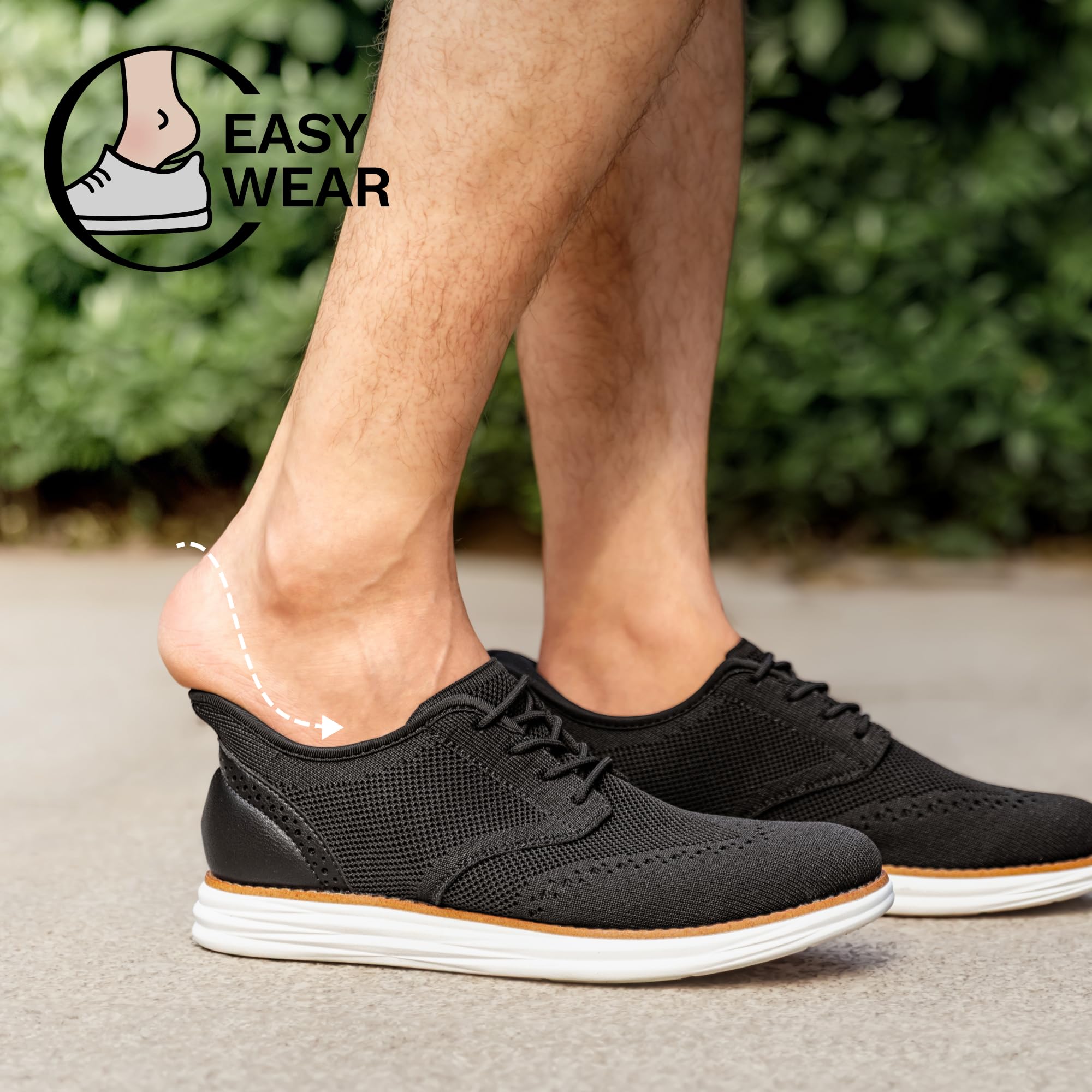 Bruno Marc Męskie trampki KnitFlex Craft Mesh Oxfords Casual Dress sznurowane lekkie buty do chodzenia