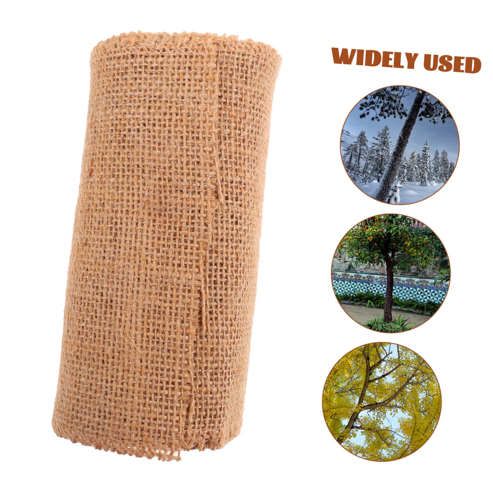 Mipcase Avvolgitrice Protettiva per Piante 4 Pezzi in Juta, Tela Grezza | Avvolgimento Invernale, per Piante Ornamentali da Frutto, Leggero e Portatile, Conservazione Calore
