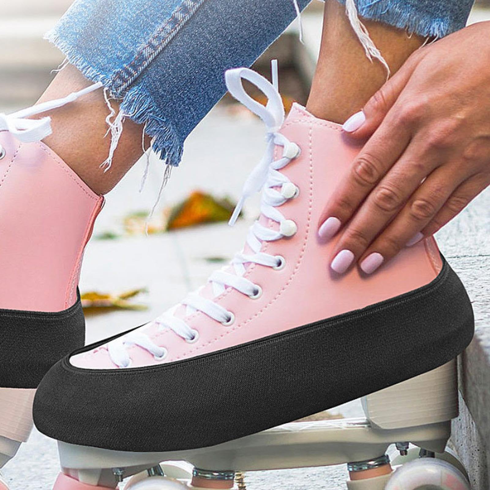 para Patines de Hielo - Protectores Elásticos Impermeables de Envoltura | s para Patines de Ruedas | para Patinaje Artístico, Velocidad, Recreativo, Hockey, Jóvenes, Adultos, Niñas,