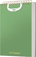 Vista 13 de Yoment Cuadernos de espiral superior para zurdos, de 6 x 9 pulgadas, con rayas universitarias, cubierta impermeable, bloc de notas de 160 páginas