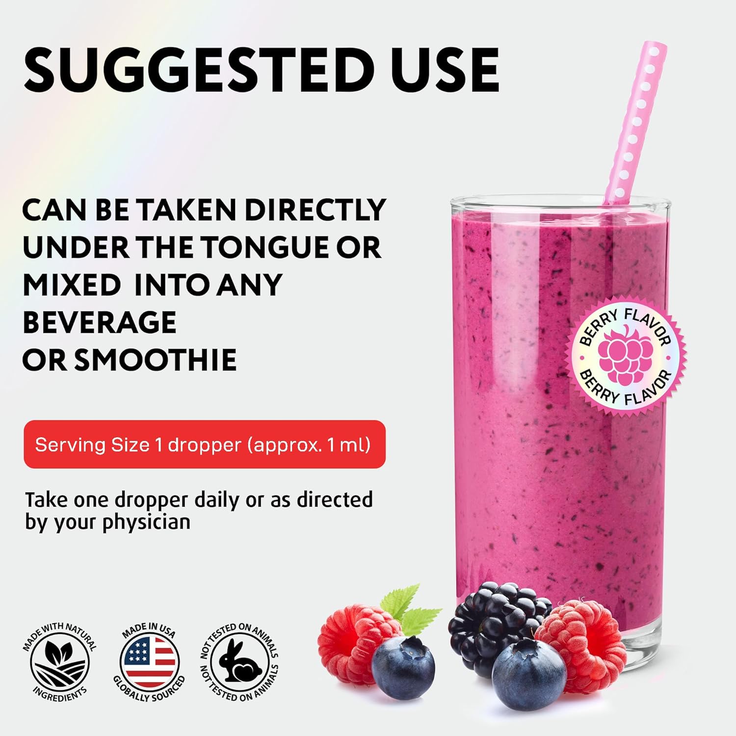 Organic Vitamin B12 Liquid Drops - Methylcobalamin 5000 mcg Sublingual - Organic B 12 Methylated for Women & Men - Vegan Vit B12 for Energy, Brain & Nerve System Support (under tongue use) - 2 fl oz - Image 3