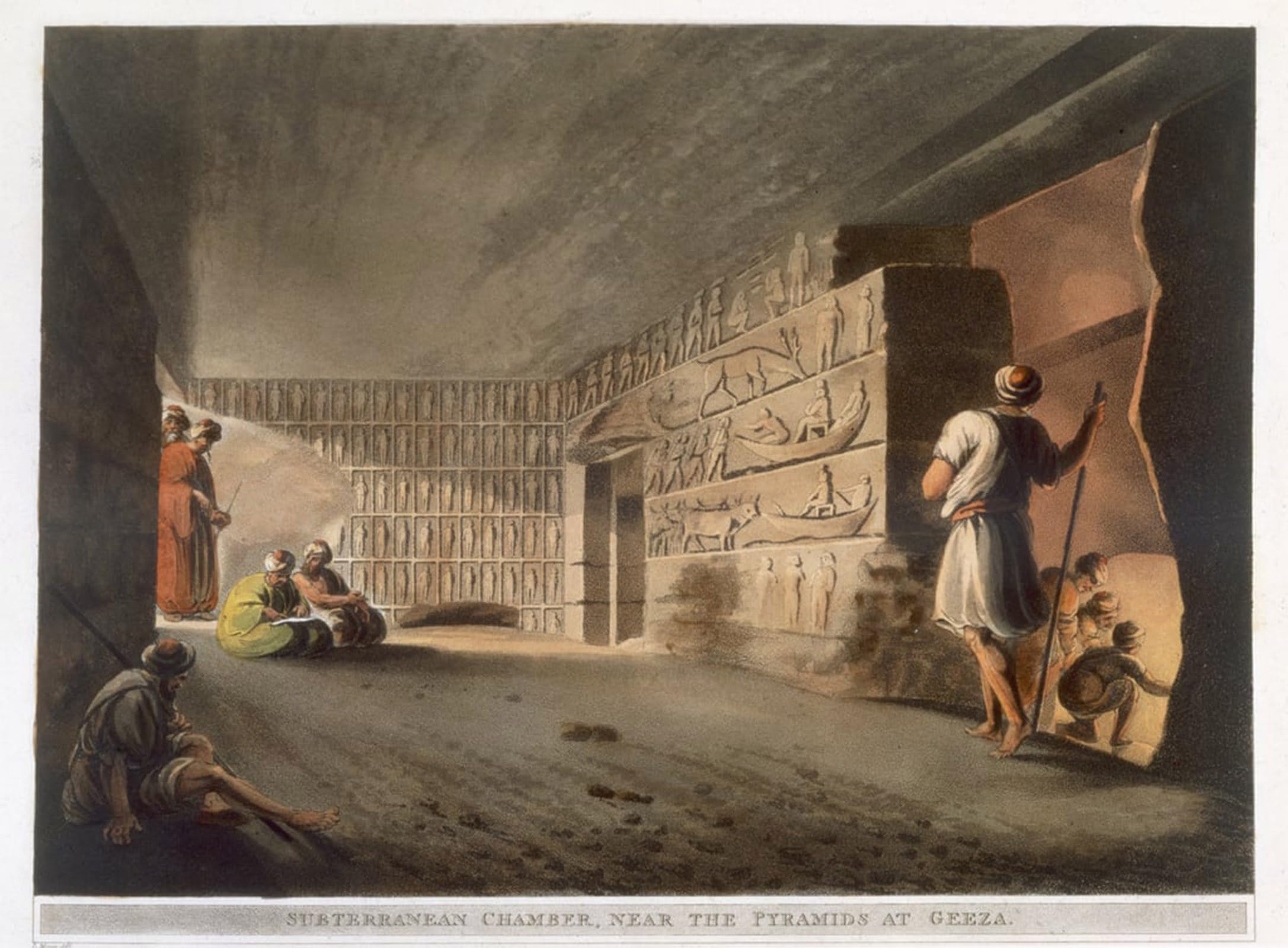 Poster Égypte pyramides de Geeza Mayer toile moderne 60x90cm - 5