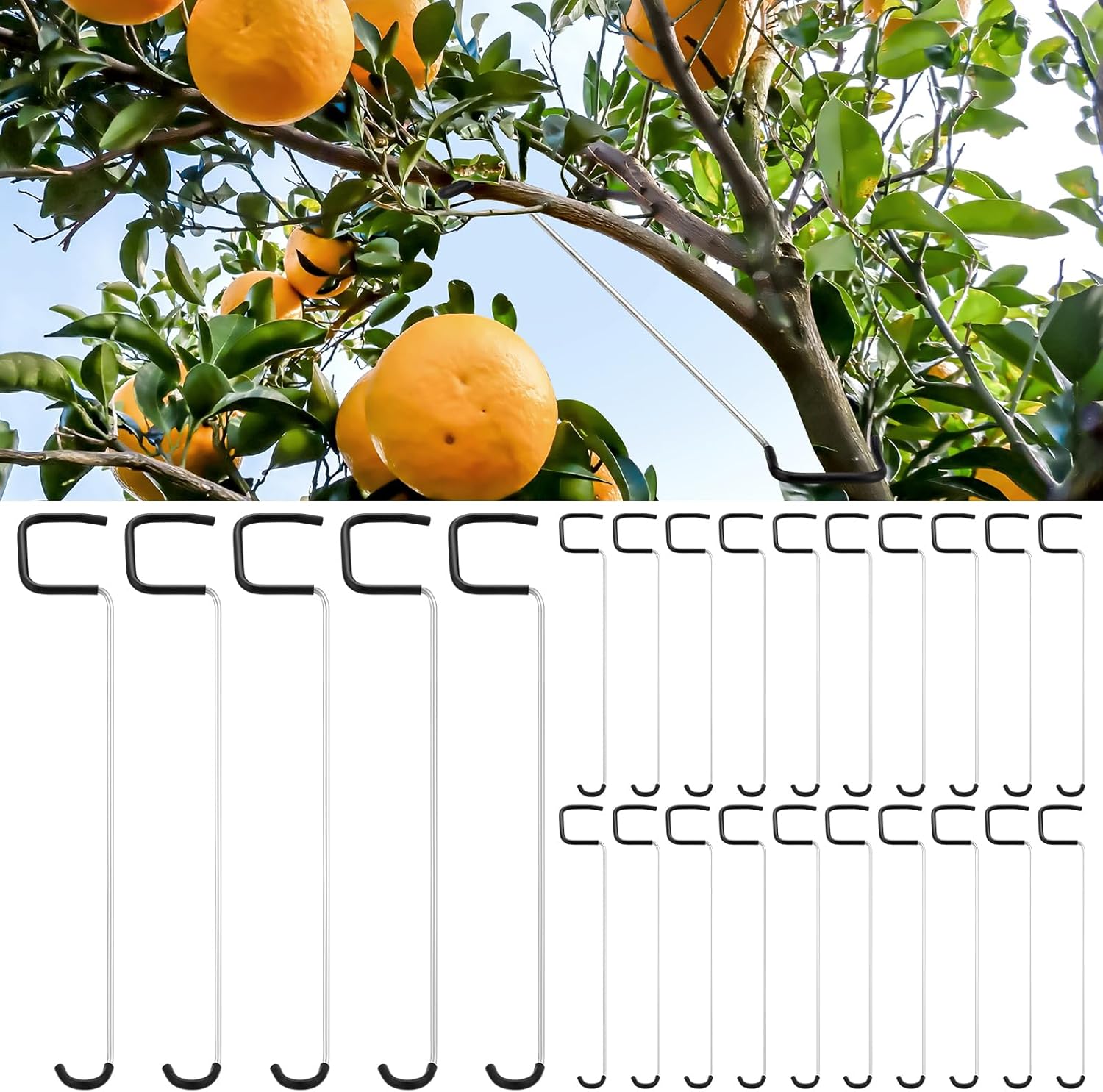 MorningRo 25 Pcs Fruit Trees Limb Spreader 10 Inch Tree Branch Puller Spreader with Plastic Hose Wrapped, Spreading Crotch Open Angles Branches Support Bending Tool for Shaping Seedlings Flowers