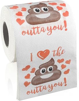 Funny Valentines Day Gifts for Mens Women Him Her, Romantic Novelty Gifts Toilet Paper Roll, Galentine Gift for Men Husband Wife, Friends Bathroom Decor Table Supplies Favors