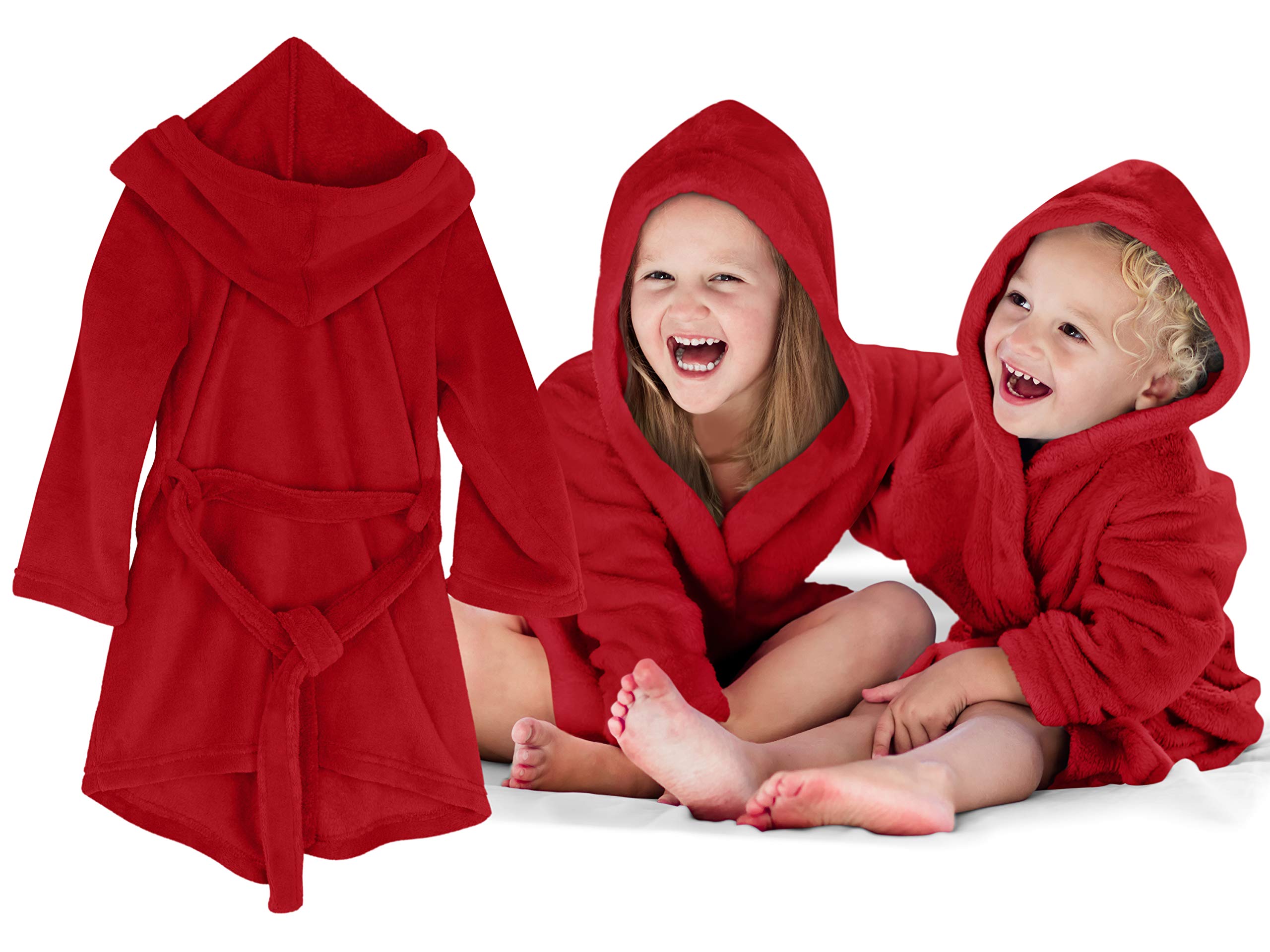 npluseins Albornoz infantil Emily's Check - Polar suave para niños y niñas 1522.2202