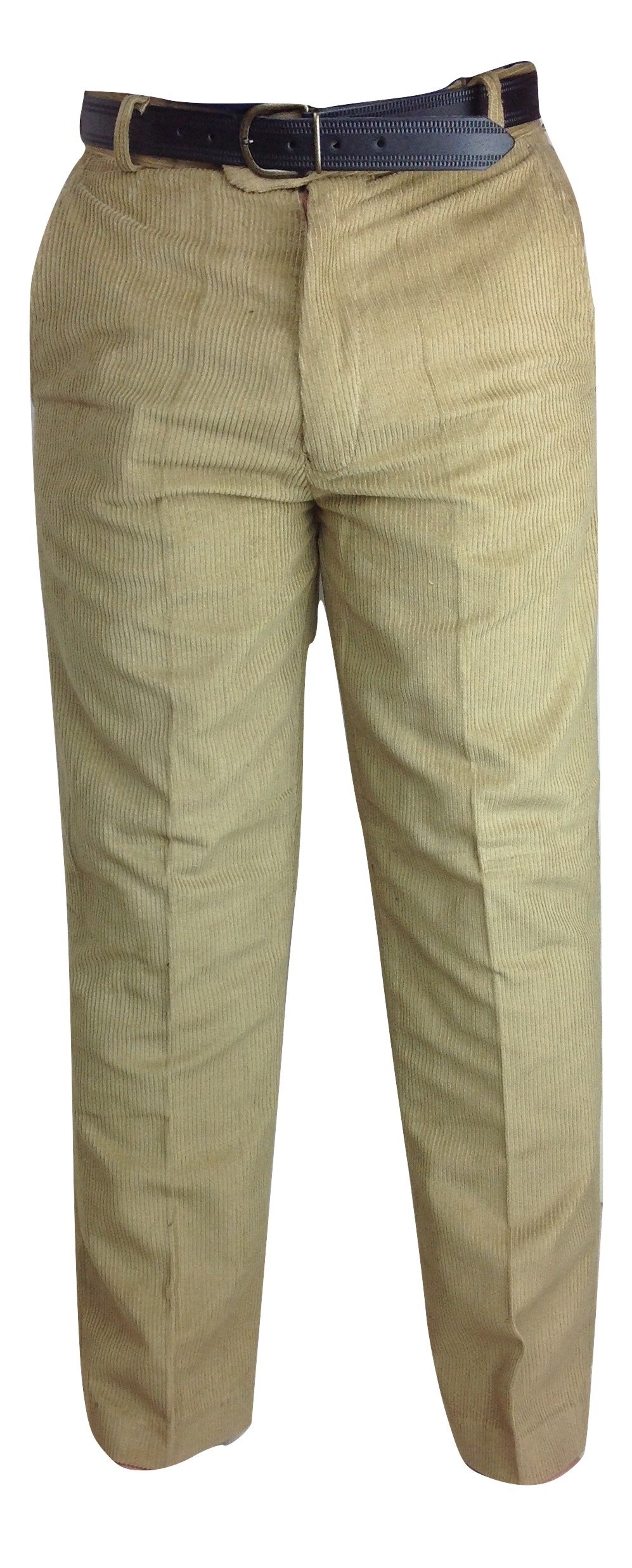 Insight Men's Beige Thick Cord Trousers Ideal For Smart Or Casual Jumbo Chunky Corduroy Size 30 – 50 Leg 27 29 31 Sand Brown Light Colour