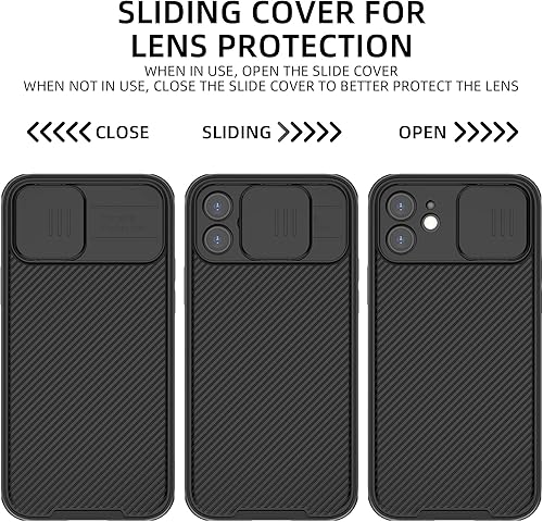 Miniatura 7 de Hitaoyou Funda Magsafe para iPhone 12, funda protectora de cámara para iPhone 12 compatible con cargador Magsafe con cubierta deslizante para lente,