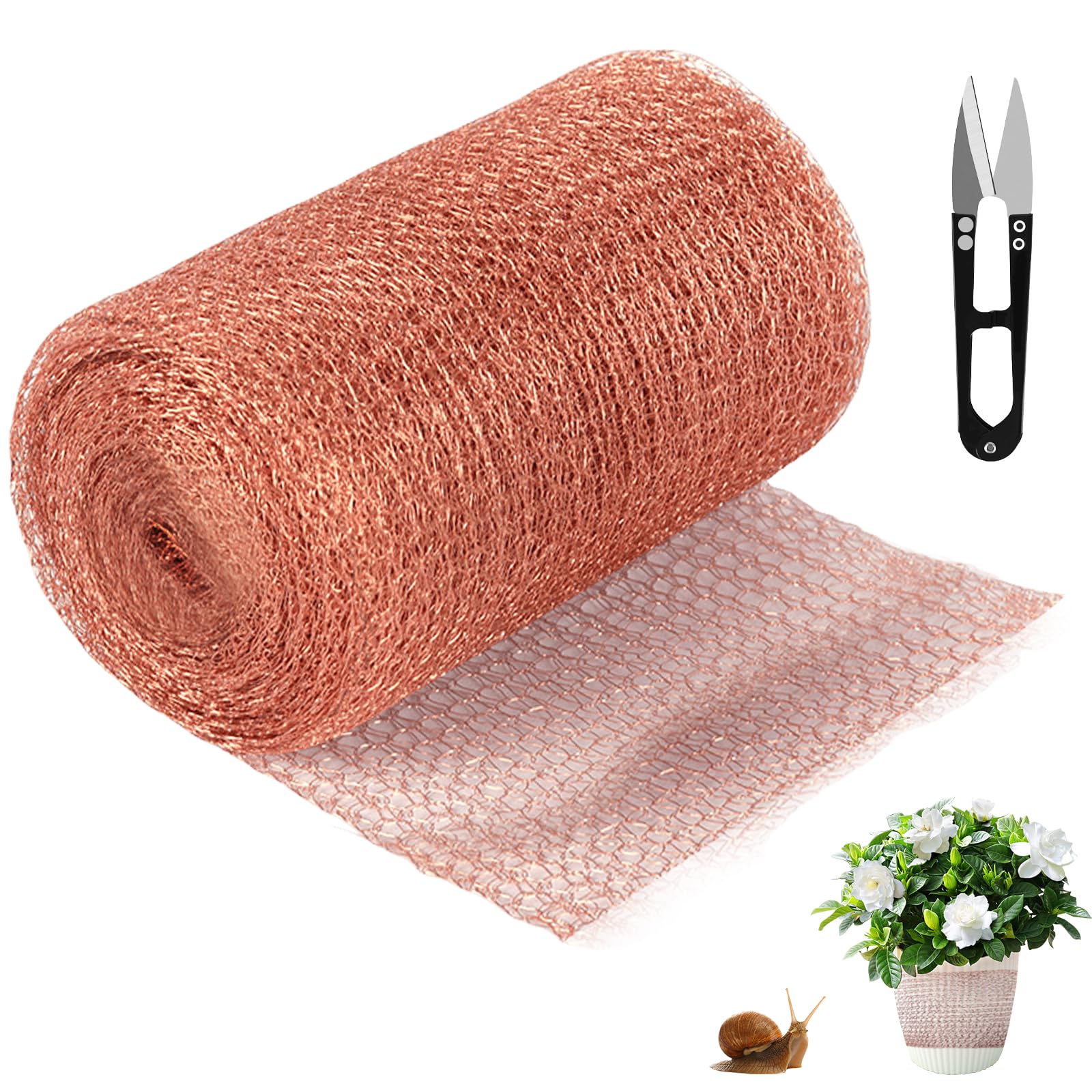 Nastro Di Rame Contro Lumache E Topi – Rotolo Da 10 Metri, Larghezza 12.7 Cm, Rete Protettiva In Rame Puro Per Orto E Giardino - 6