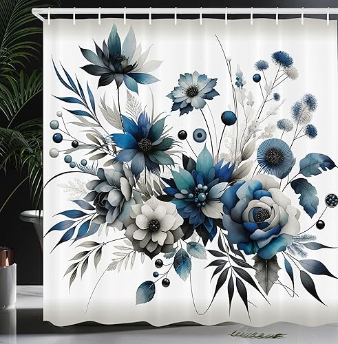 Miniatura 14 de Cortina de regadera de mundo marino, peces, estrellas de mar, formato arte moderno, decoraciones temáticas para niños para baño del hogar, Marrón