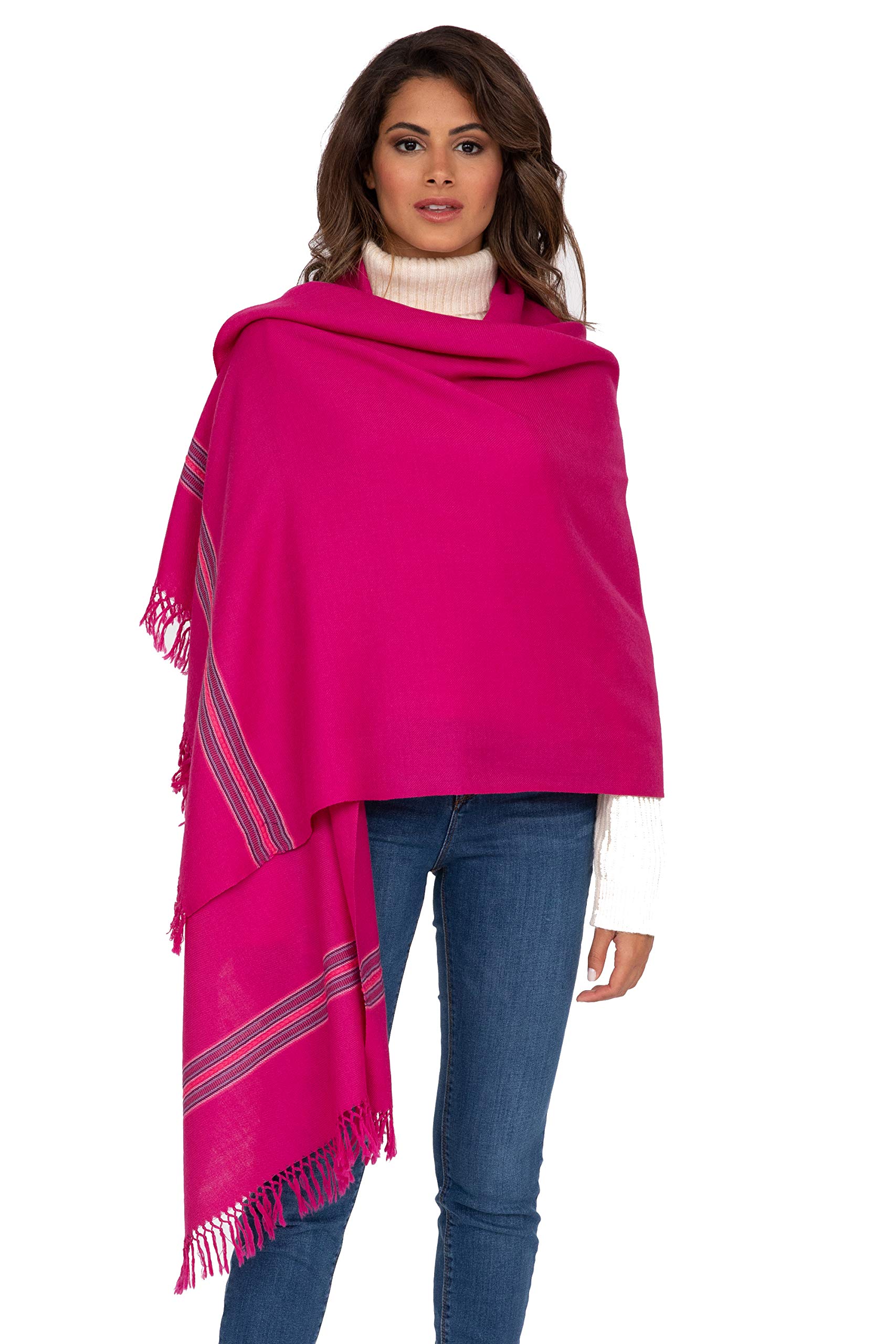 likemary Damen Wollschal – Schals & Tücher für Herbst und Winter – Leichter Wollschal für Reisen – Ethisch & Handgemacht