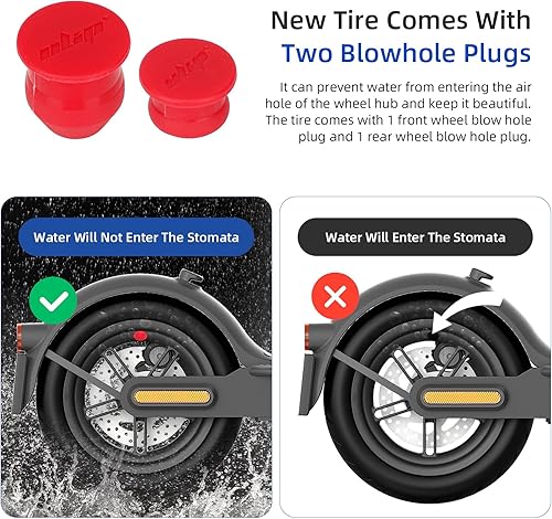 Miniatura 4 de ulip 50/75-6.1 Scooter neumático sólido 81/2x2 Scooter sólido 8.5 pulgadas ruedas delanteras traseras reemplazo para Gotrax GXL V2 Hiboy S2 Pro