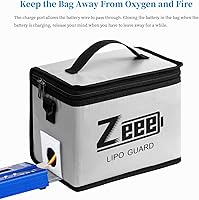 Vista 7 de Zeee 7.2V 3600mAh RC NiMH Batería con Tamiya Plug 2 Pack Baterías con 1 unids Lipo Safe Bag Bolsa ignífuga a prueba de explosiones para carga