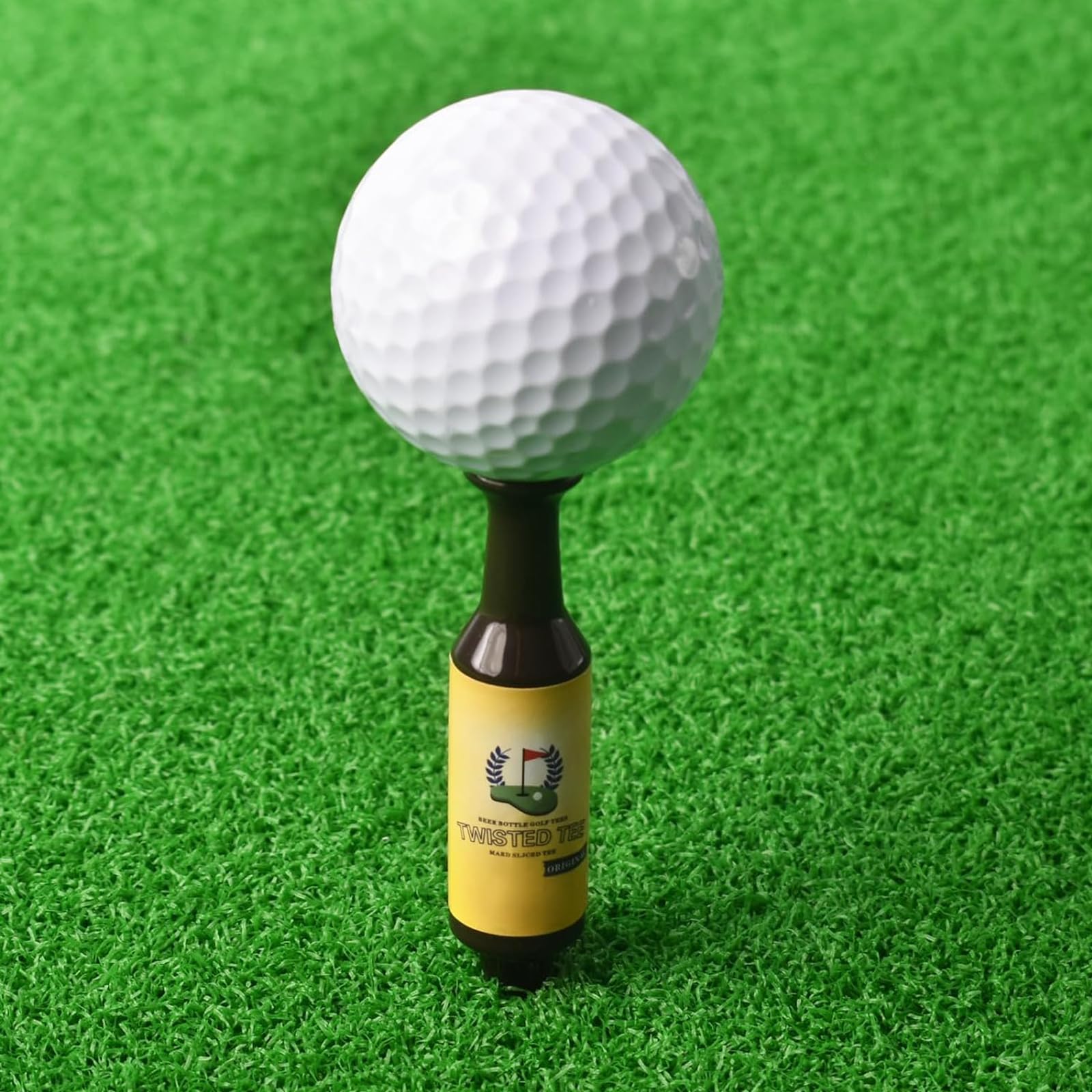 Quixotical 6 Pack Beer Bottle Golf Tees, Funny Golf Tees Beer Bottle, Durable and Recyclable Plastic Golf Tee, for Men Father - Image 3