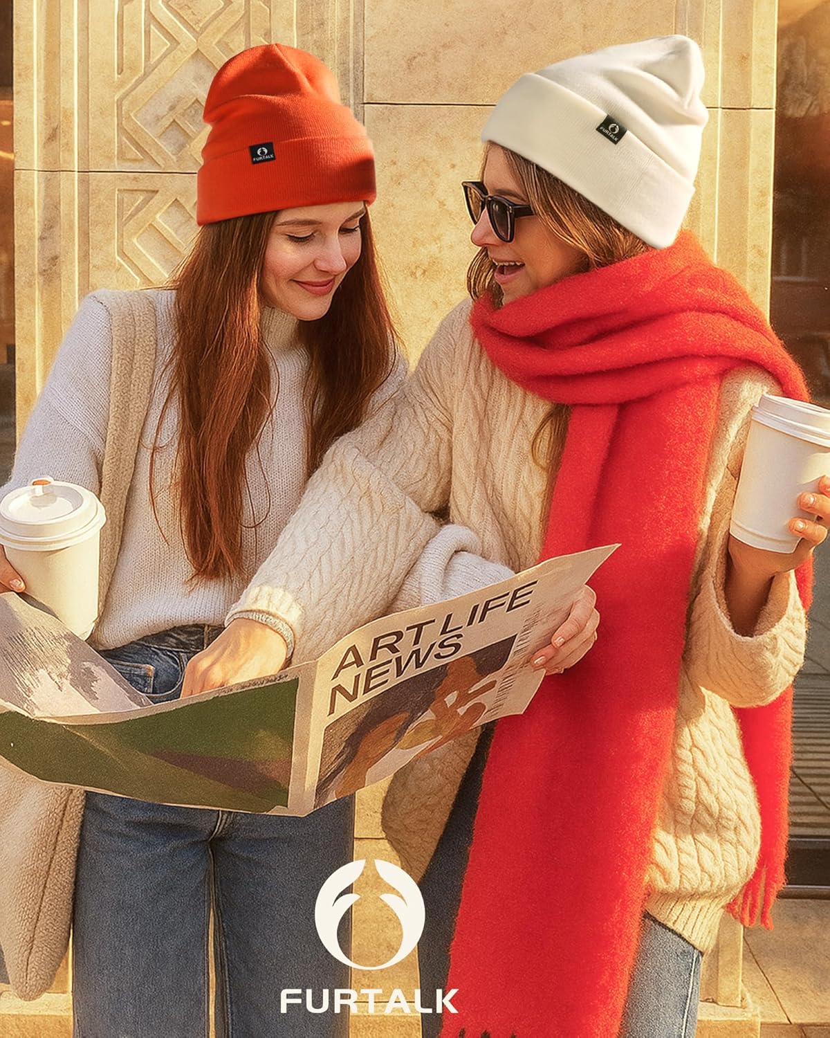 FURTALK 100% Merino Wool Beanie Hat for Men Women Warm Winter Hat Double Layer Knitted Beanies - Image 6