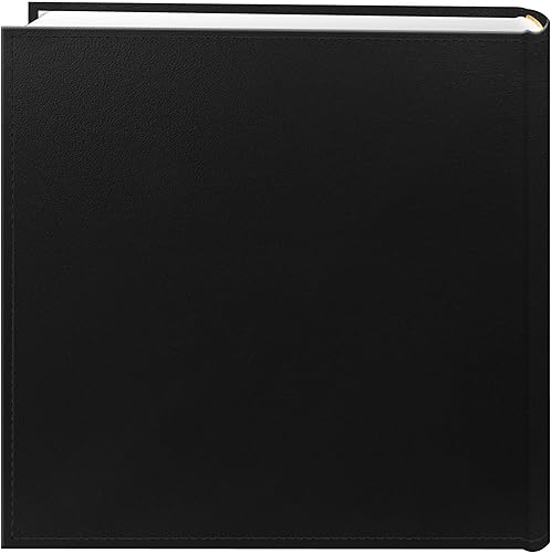 Miniatura 3 de Pioneer Photo Albums DA-200SF/BLK - Álbum de fotos de 200 bolsillos con marco de piel sintética cosida, 4 x 6 pulgadas, negro y álbum de fotos