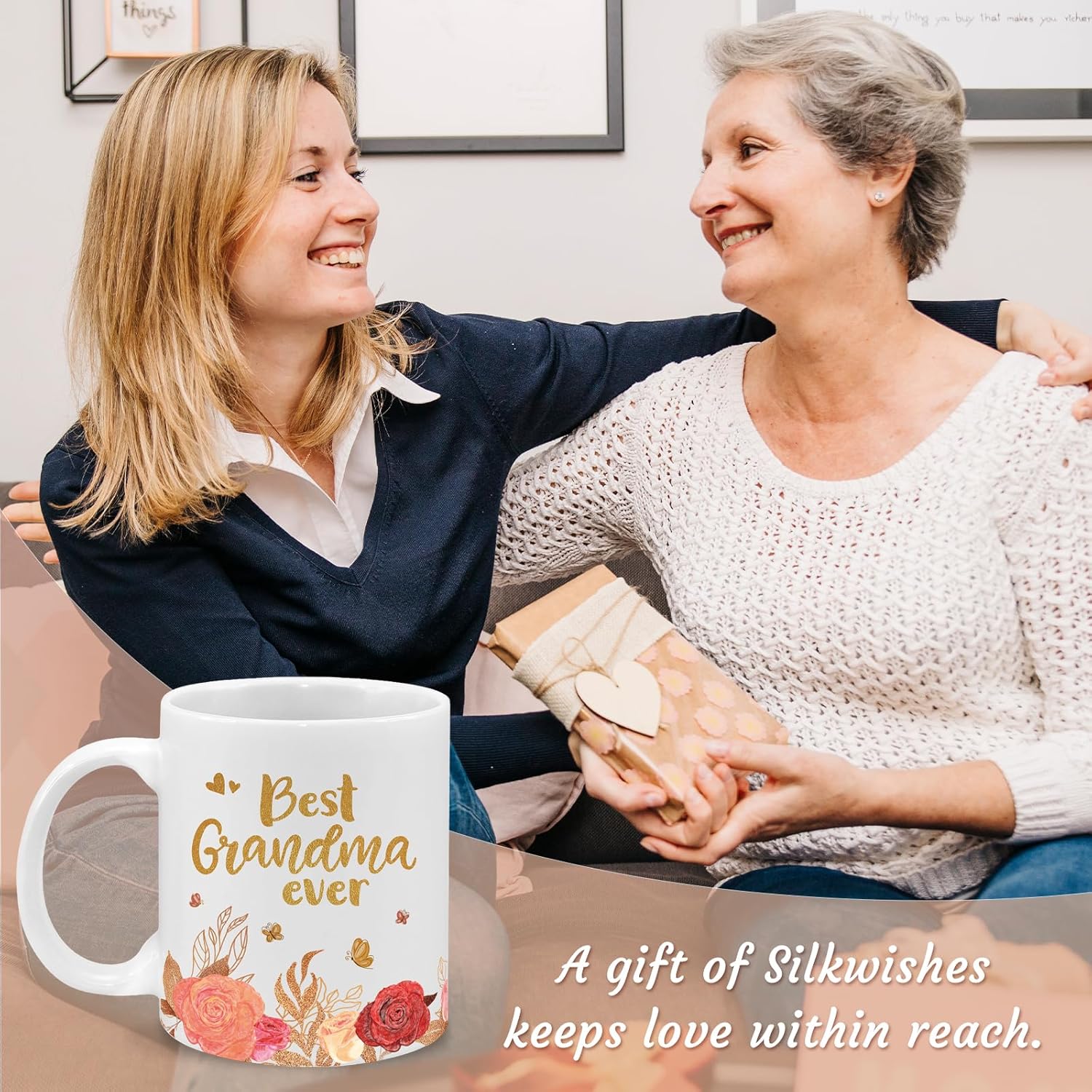 Best Grandma Ever Mug 11Oz Christmas Gifts for Grandma from Grandkids, Birthday Mothers Day Gifts for Grandmother Nana Coffee Cup Microwave and Dishwasher Safe - Image 7