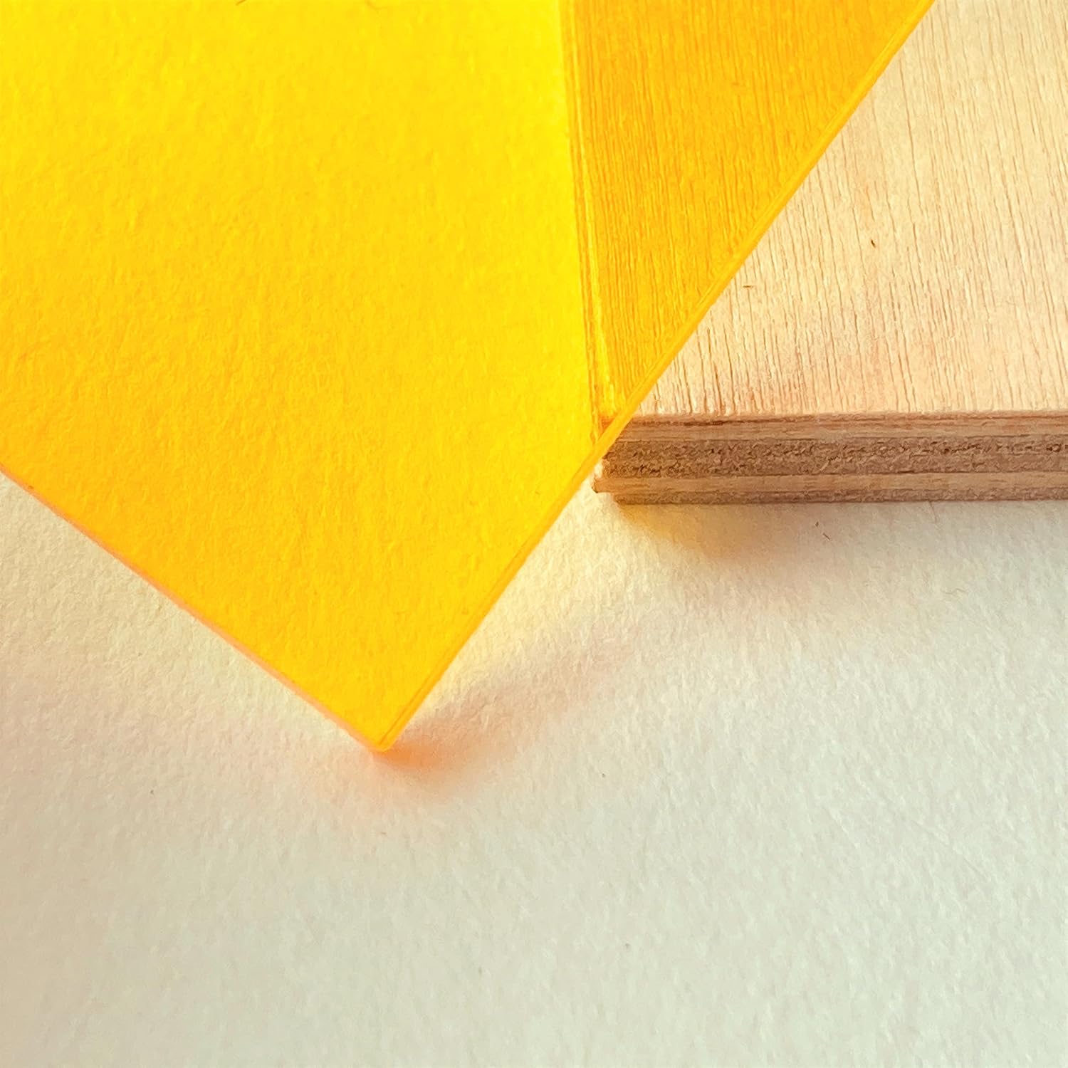 Transparent Yellow Acrylic Sheet (12" x 24", 1/4" / 6mm)