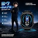 PunnkFunnk Kids Smart Watch with Dual Camara, 360° Rotating Design, HD Display, Video Calling, Chat, Rechargeable Battery & Adjustable Strap, Transparent Body for Boys & Girls - (Black) gallery image