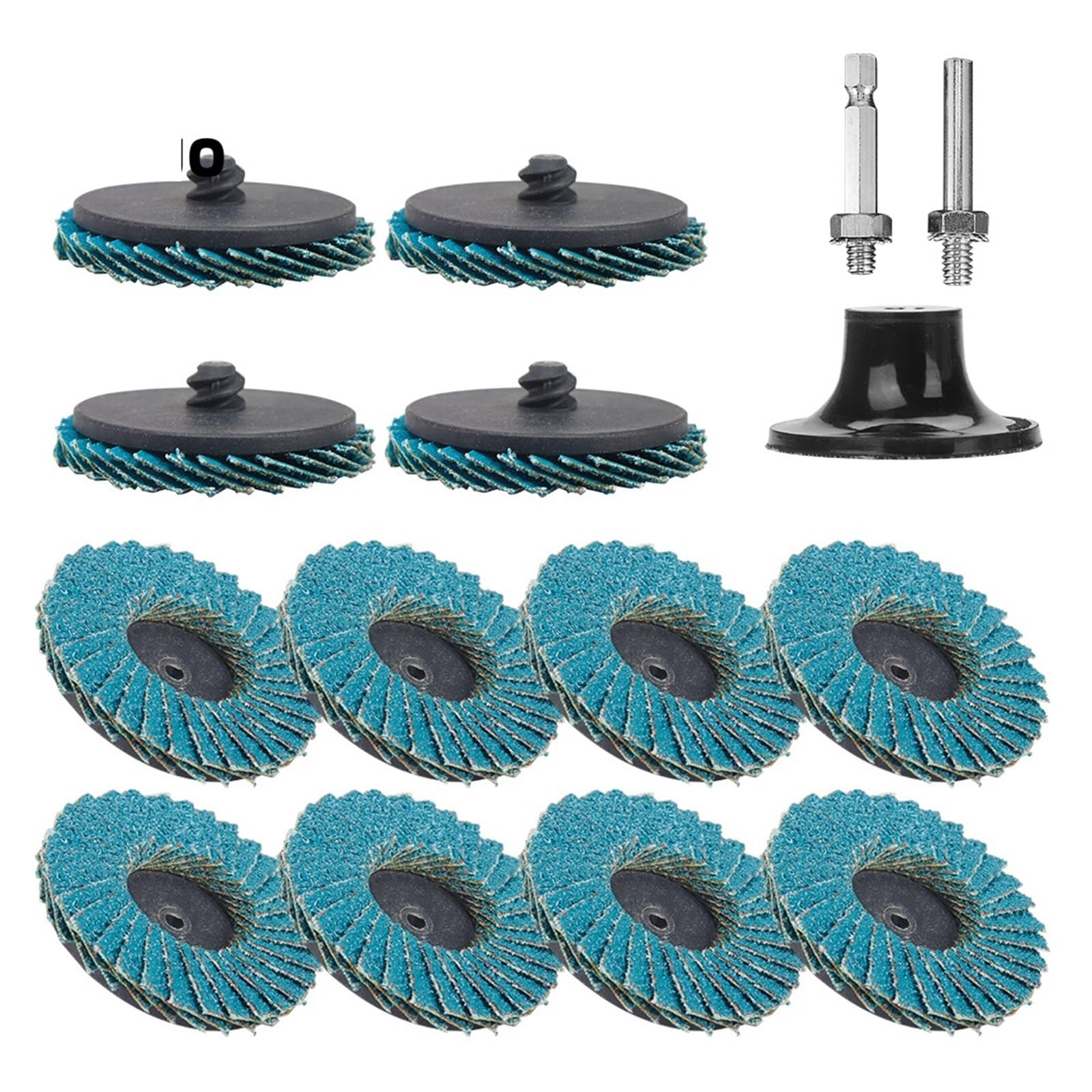 12 szt. tarcza klapowa 5.1 cm szybka wymiana cyrkonu tarcza szlifierska z tlenku glinu ziarnistość 40/60/80/120 z podkładką z chwytem 1/10.2 cm (120)