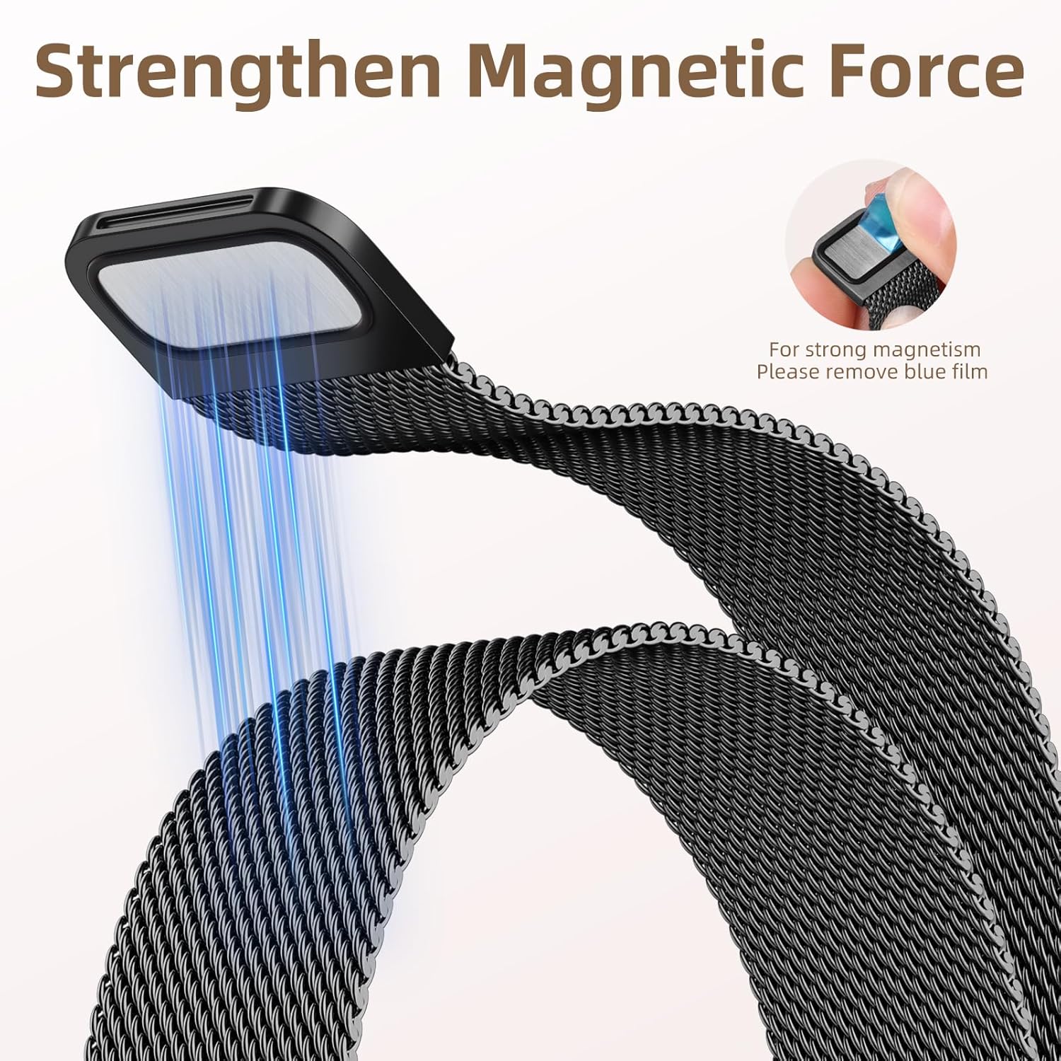 Adorve Slim Milanese loop Compatible with Apple Watch Bands 40mm 41mm 38mm 42mm 44mm 45mm 46mm 49mm Women, Thin Stainless Steel Mesh Loop Magnetic Wristbands for iWatch SE3 Series 11 10 9 8 7 6 5 4 3 - Image 6