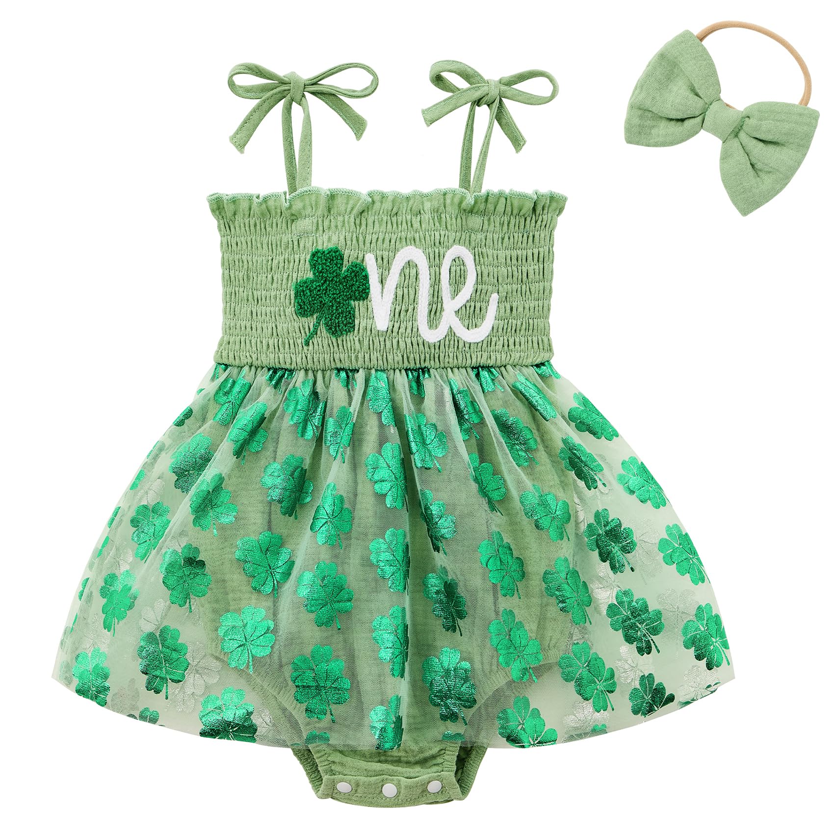 Durio Baby Girl 1st Birthday Outfit Adjustable Straps Romper Baby Girl Tutu Dress with Headband Sleeveless Cake Smash Outfit