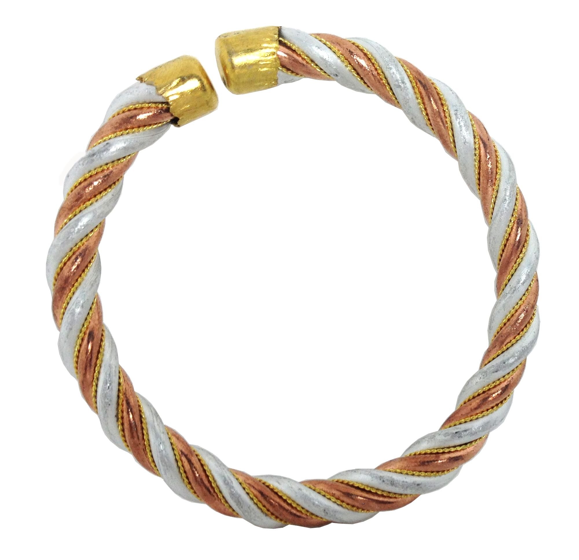 Discount4product 1cm Thick Panch Dhatu Bracelet or Kada for Men or Women (B00OV5H3BY) Amazon Price History, Amazon Price Tracker