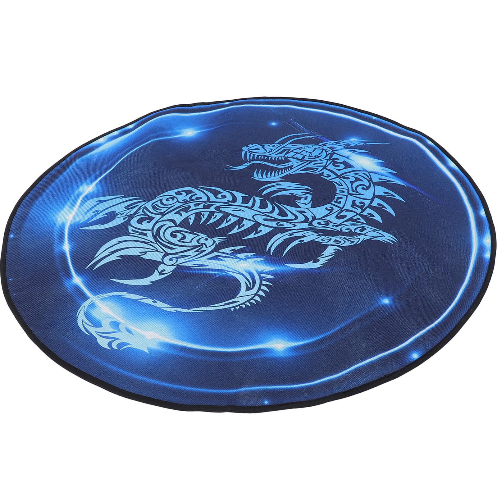Alfombra de Batería Electrónica Antideslizante Base de Partículas para Estudio, Franela Azul y Reducción de Vibraciones para Tambores y Batería