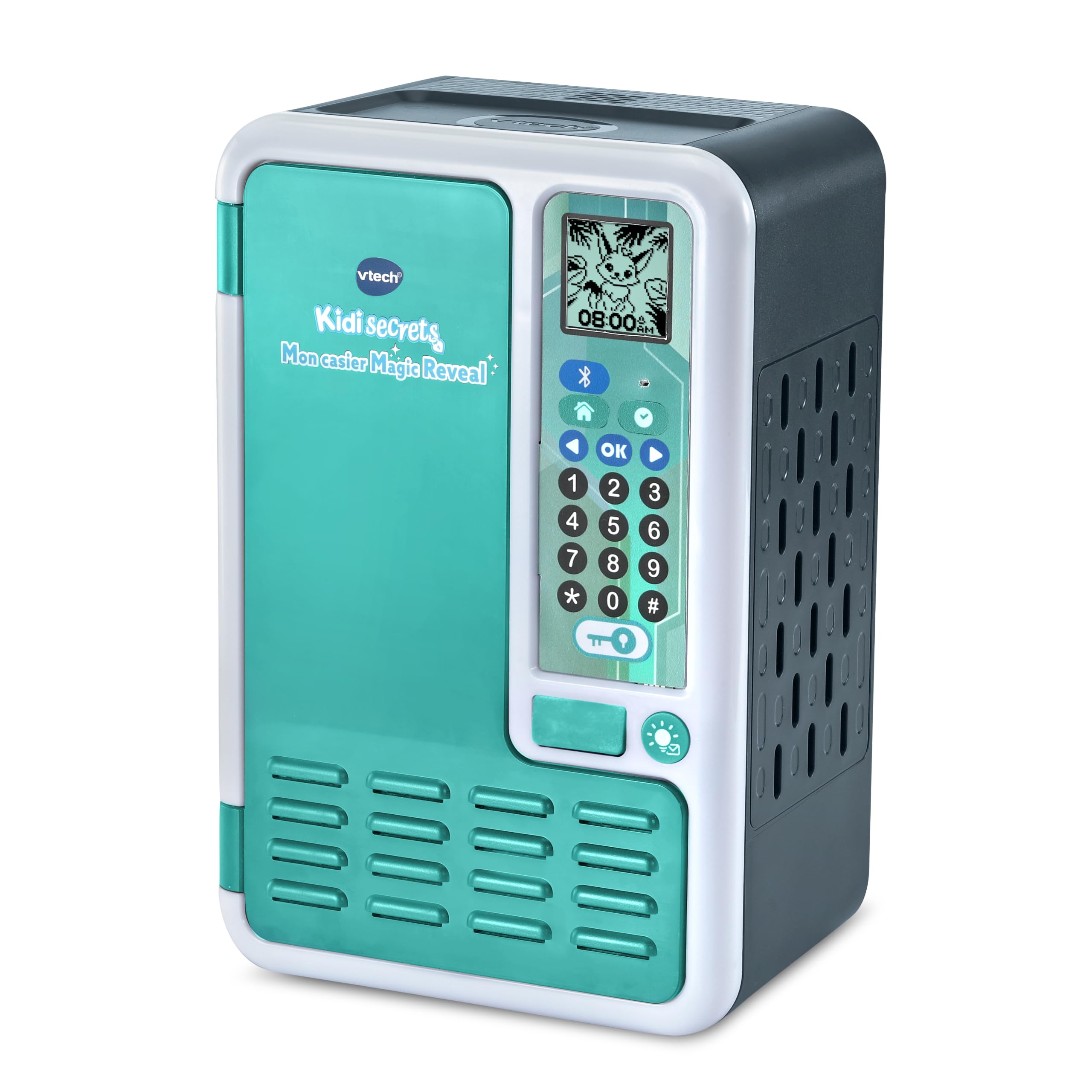 VTech - KidiSecrets Locker Taquilla Secreta Tinta Invisible, Versión ESP | Edad +6 años, 25.3 x 16.5 x 11.5 cm, 3 pilas AA, color negro/azul, personalizable
