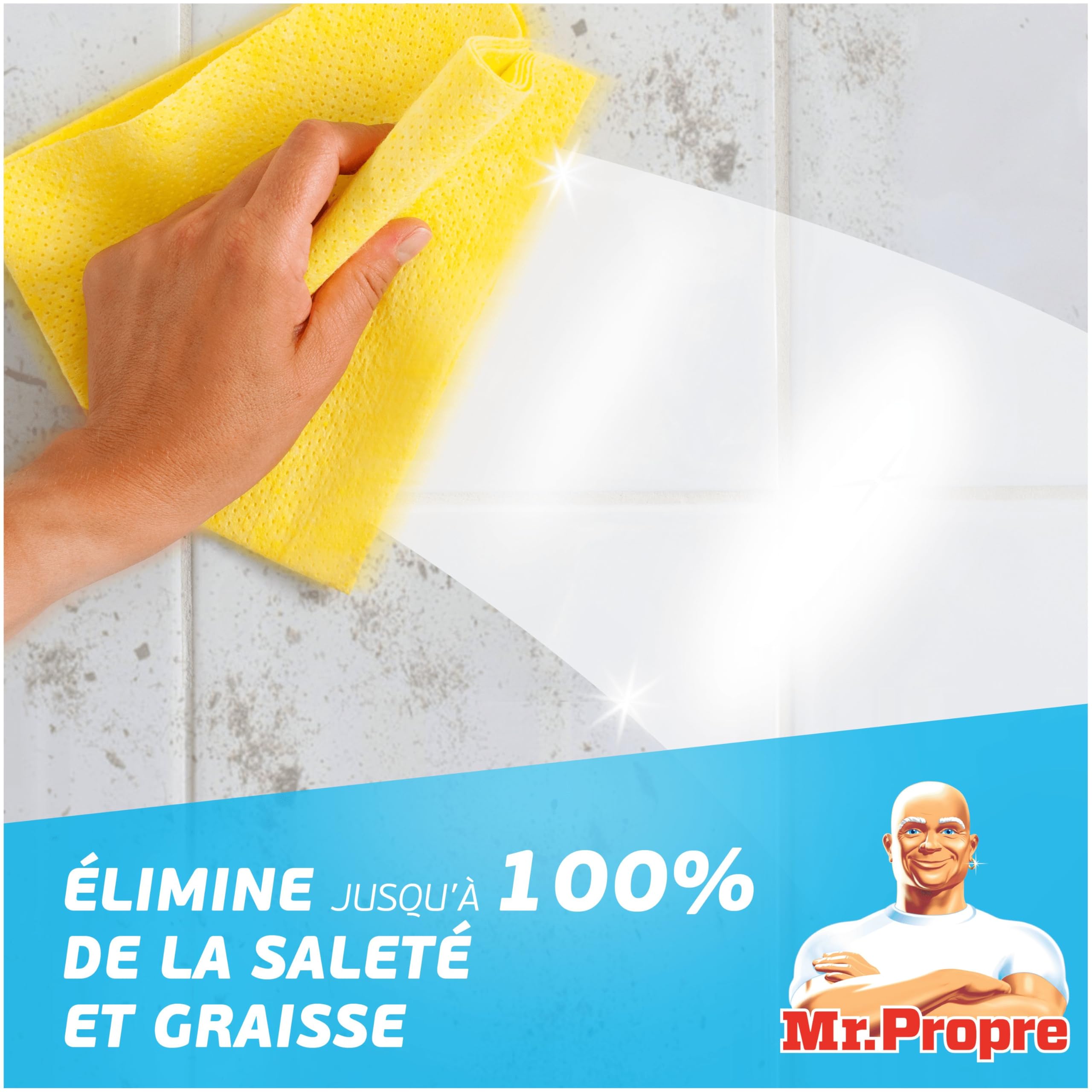 Mr. Propre Spray Nettoyant Multi-Usages Eucalyptus Bicarbonate 800ml x10 | Parfum Eucalyptus avec du Bicarbonate de Soude, Élimine Jusqu’à 99.99% De La Saleté Et La Graisse Brûlée, Sans Résidus