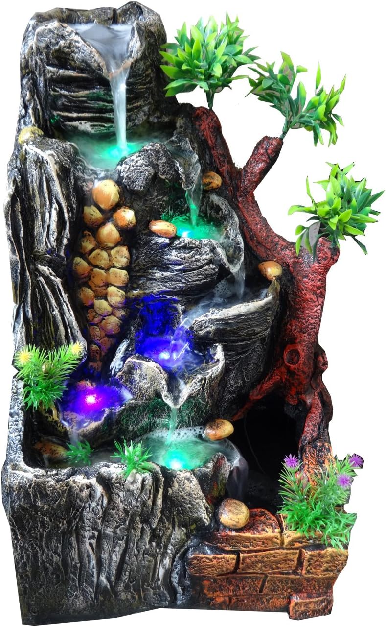 Noman Microfiber Water Fountain (45 x 20 x 24 cm, Multicolour)