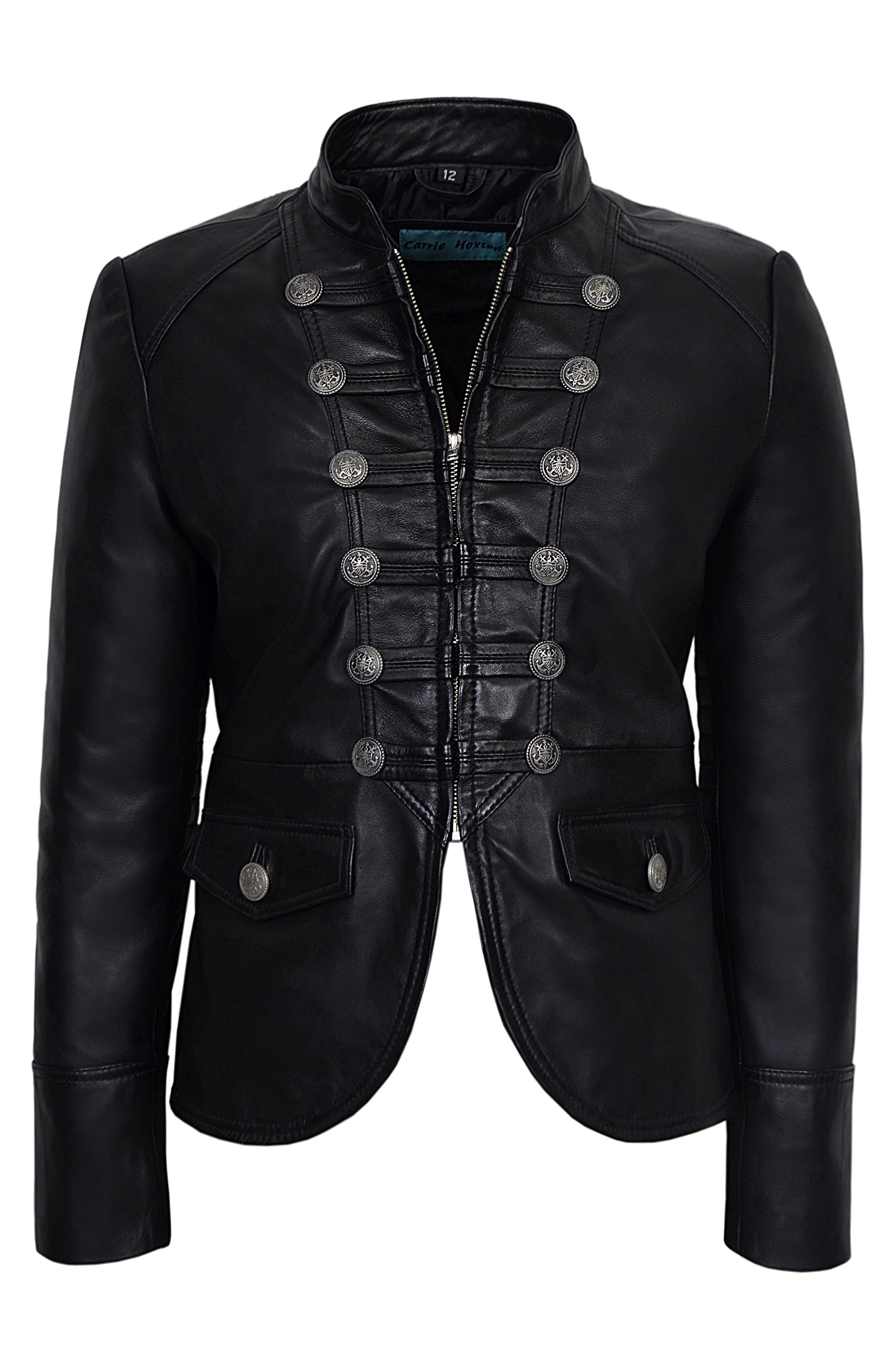 Military Style Ladies Black Parade Style Fashion Soft 100 Real