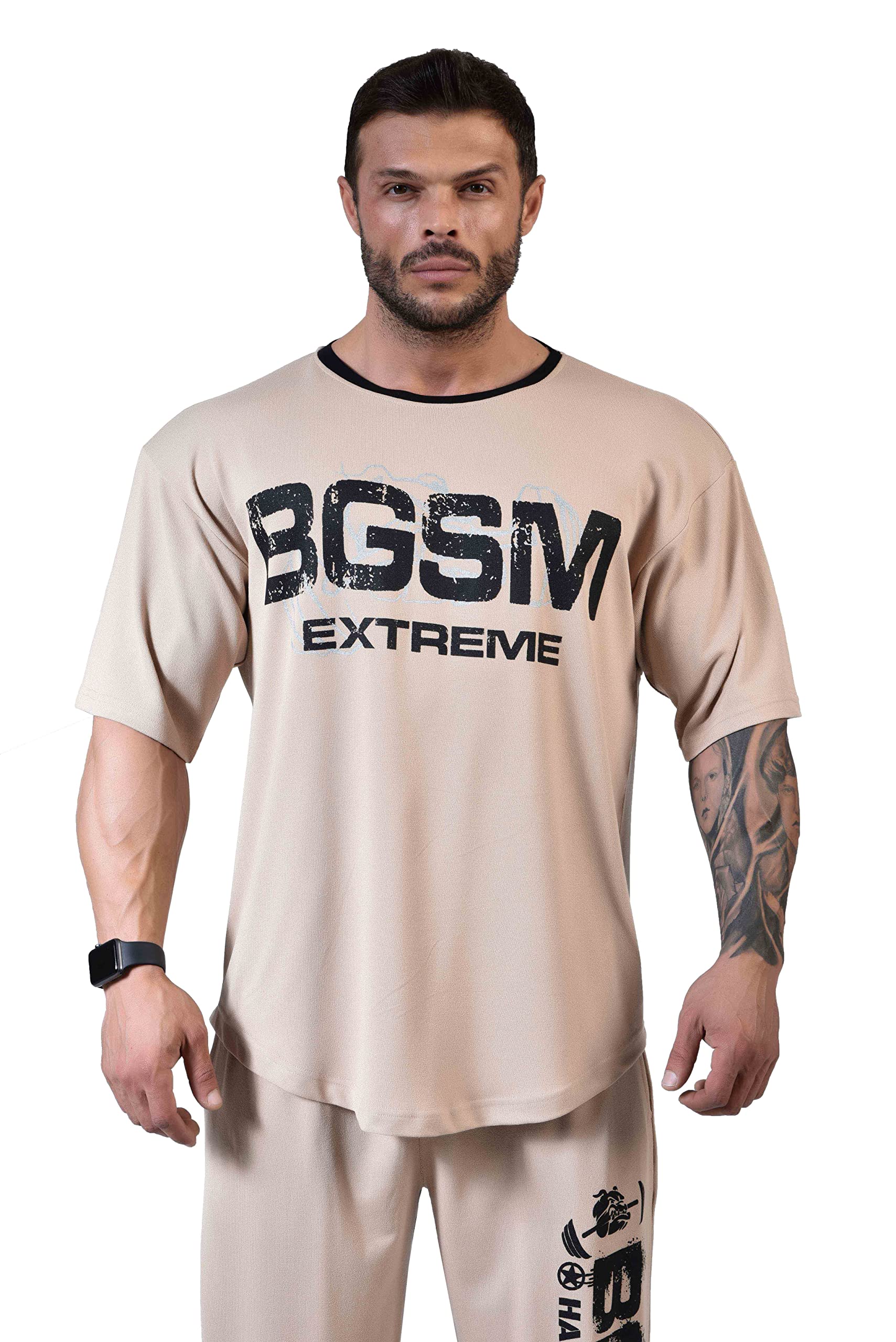 BIG SAM SPORTSWEAR COMPANYMen's Oversize T-Shirt, Flowy Flexible Active Top