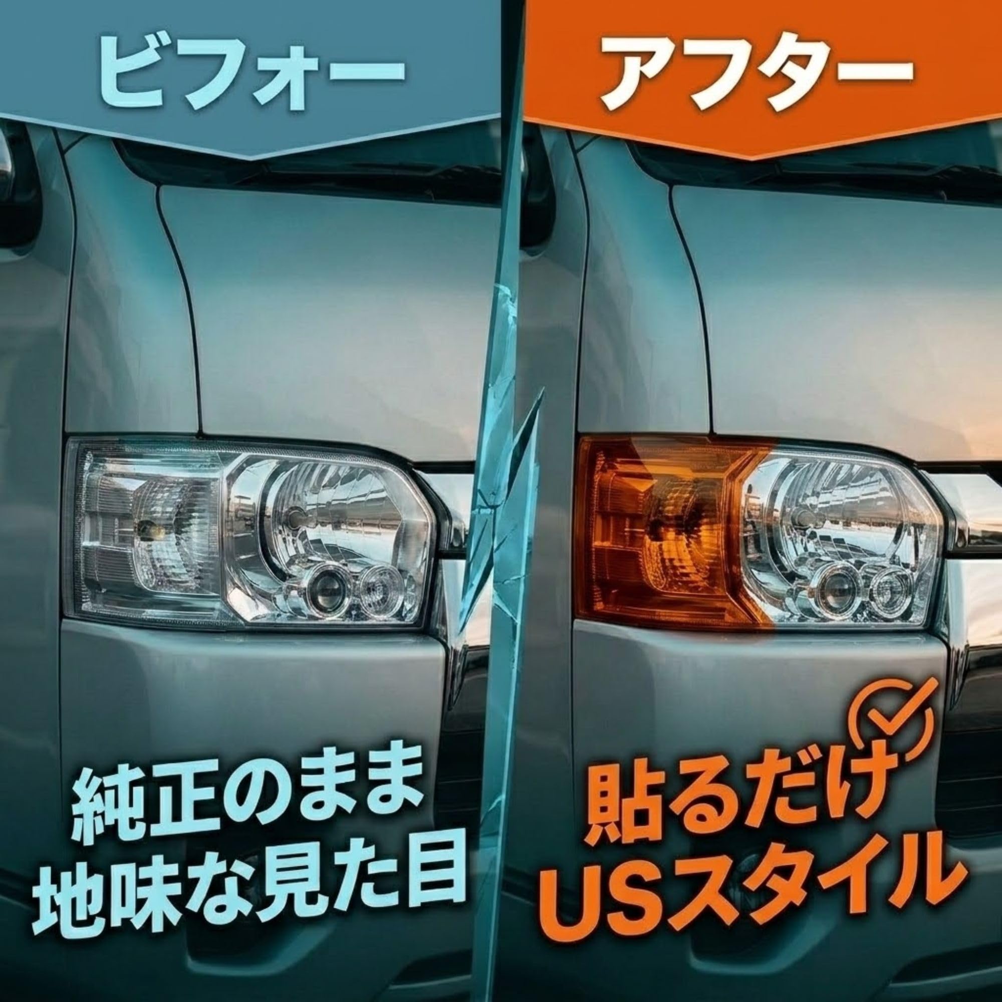 Amazon | MORASTYLE ハイエース 200系 コーナーレンズ カバー USルック
