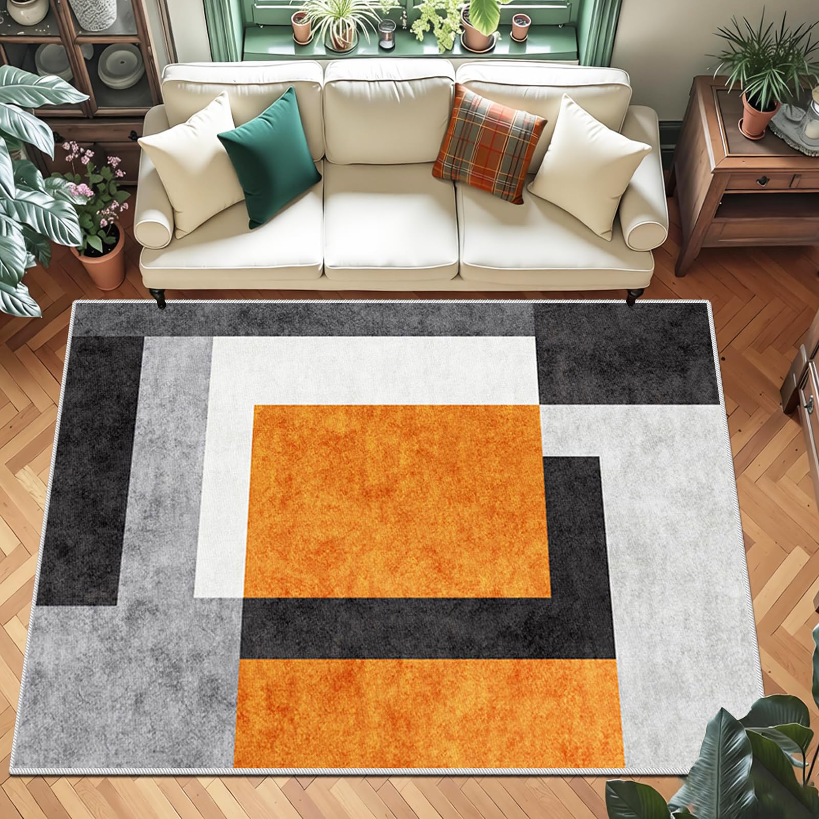 Tapis lavable en machine marron 90x140 cm avec dossier antidérapant