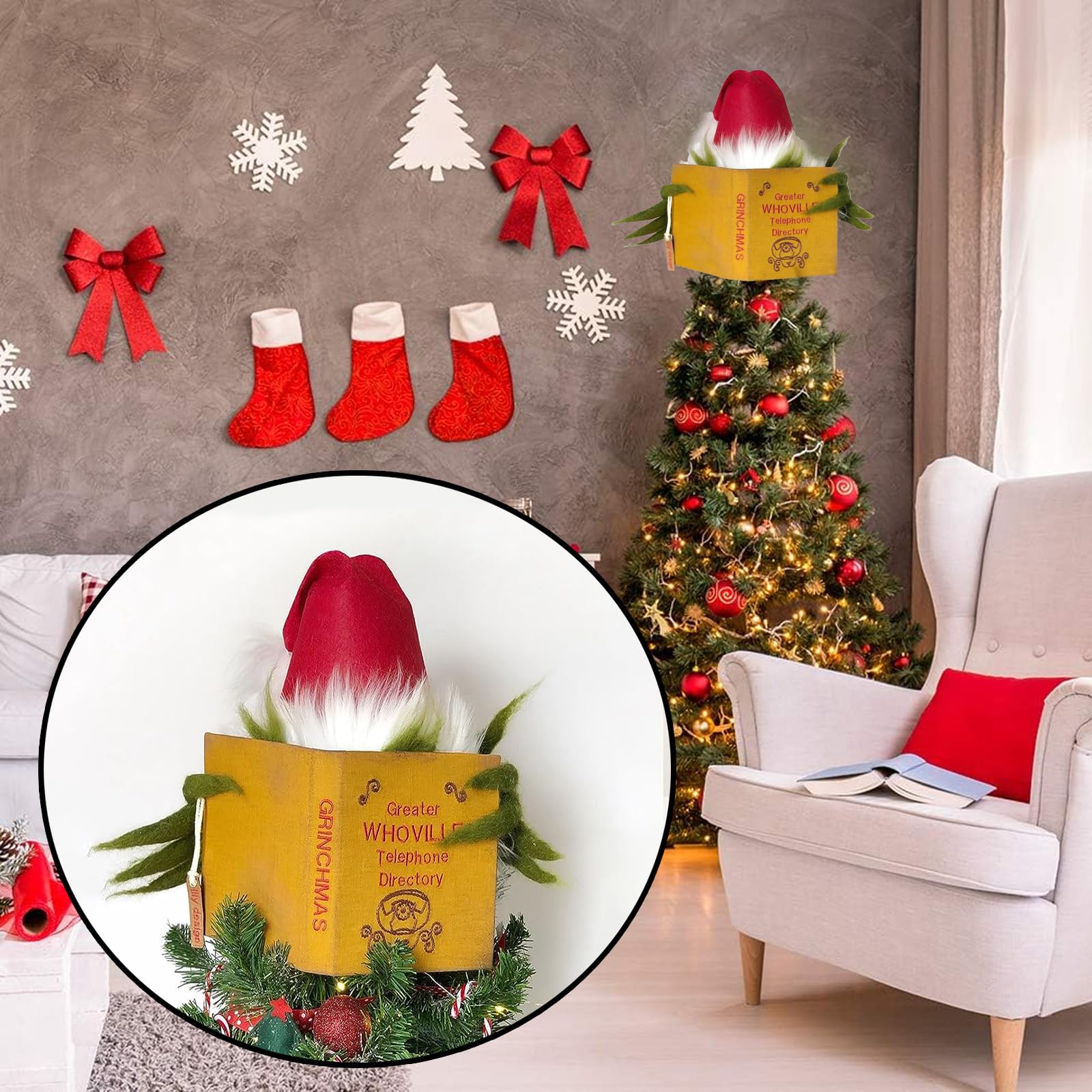 Support De Cime De Sapin De Noël, Tige De Support En Forme D'étoile