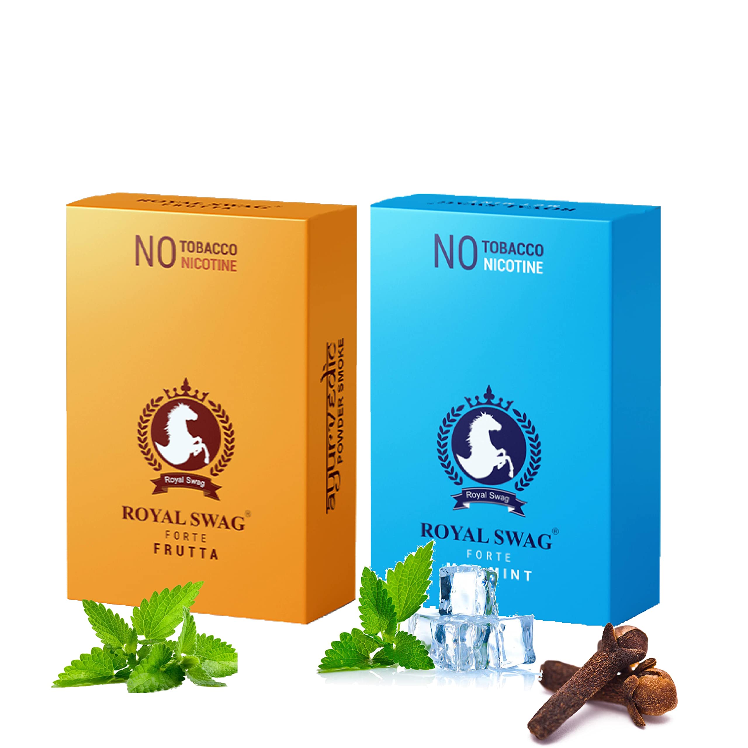 ROYAL SWAG Ayurvedic Herbal Nicotine Free Cigarettes(100% Tobacco-Free 100% Nicotine-Free) Frutta, Mint Flavoured | Smoking Cessation(Pack Of 20)