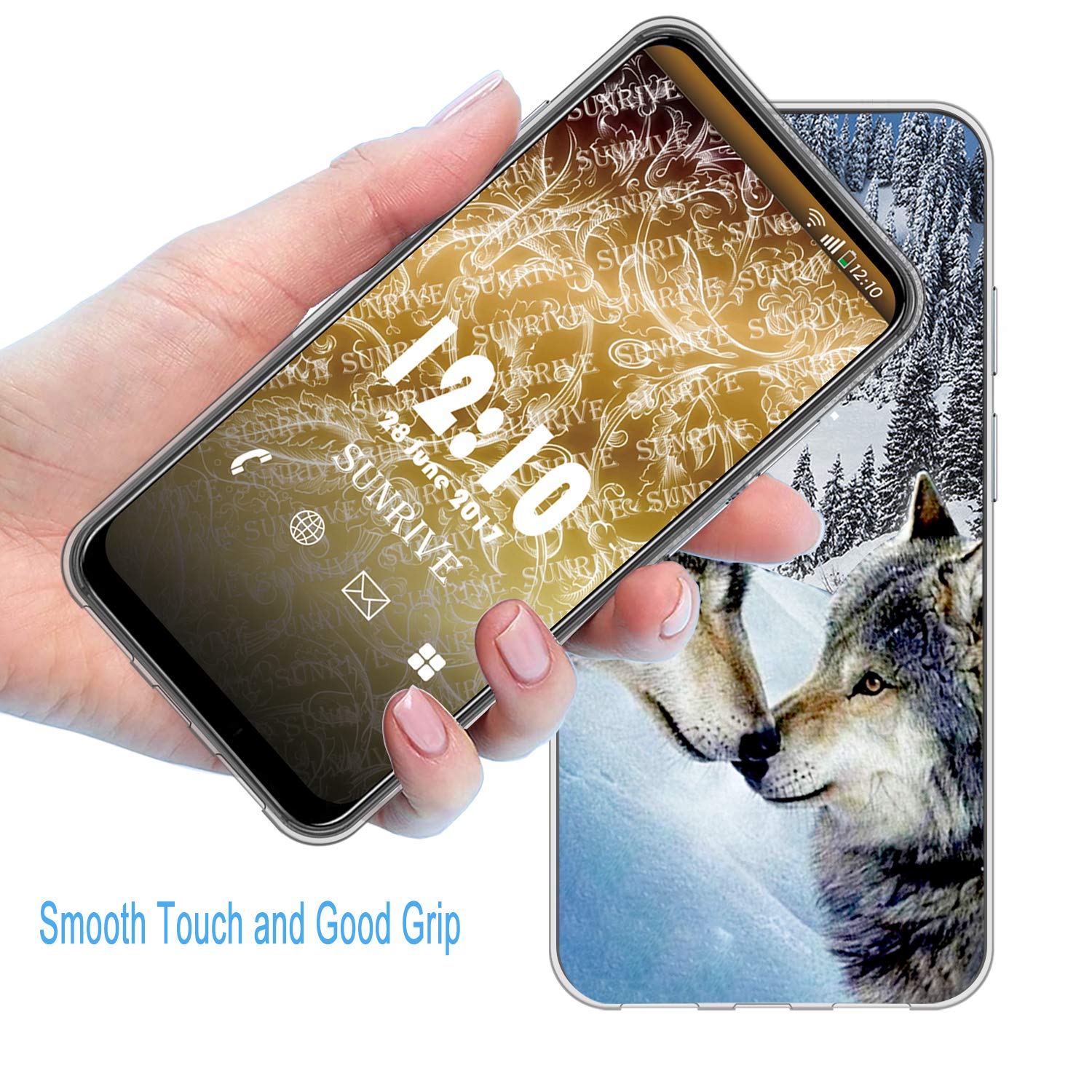 Cover Per Honor View 10 In TPU Trasparente Con Stampa Farfalla, Morbida E Flessibile, Antigraffio