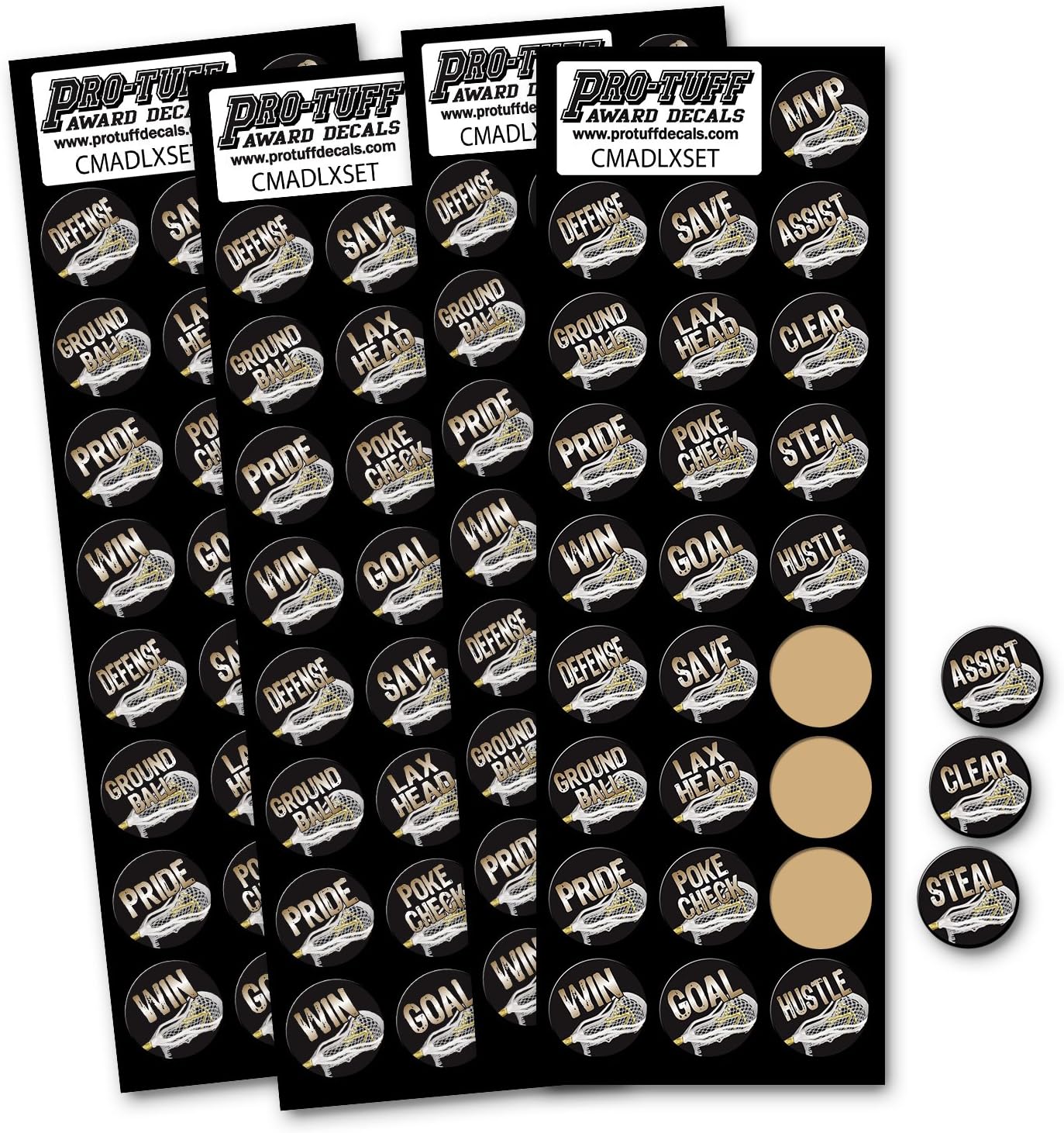 Hi-Def Lacrosse Award Decal Set (100 Decals) …