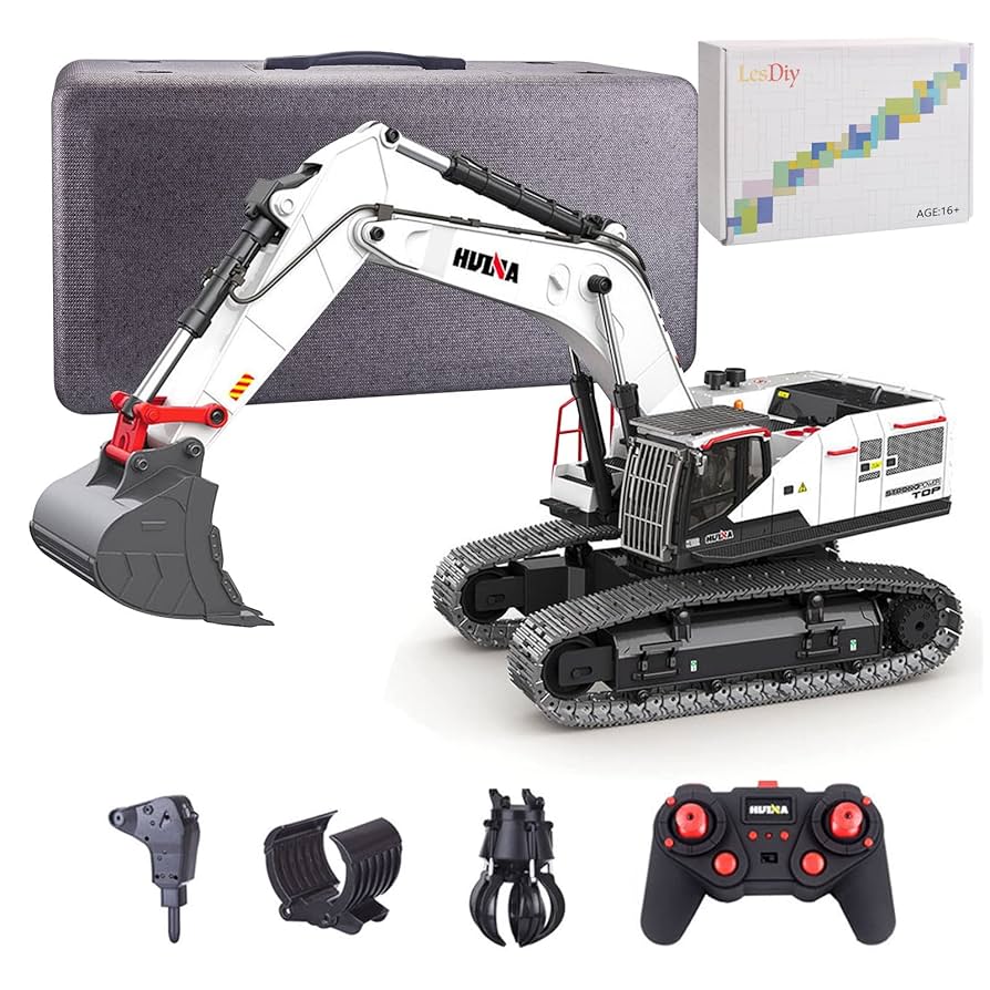 Amazon.co.jp: ZOSTER RC Alloy Excavator Model HUINA 1594 1