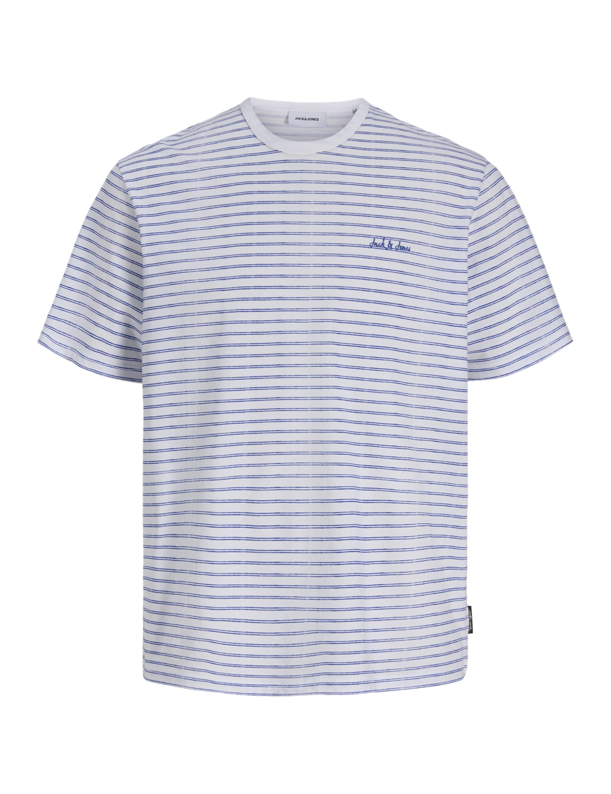 JACK & JONES Jjdevin Daytona Striped Tee SS Cn Jnr, Bright White, 152