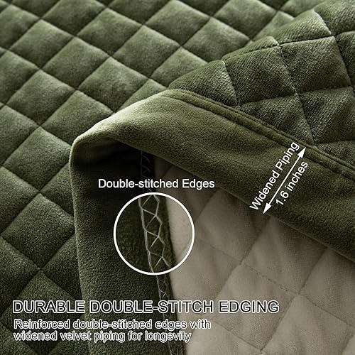 Miniatura 13 de Juego de edredón de terciopelo tamaño Queen, ropa de cama ultrasuave de 3 piezas con 2 fundas de almohada, colcha reversible ligera para todas las