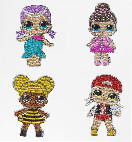 Miniatura 2 de L.O.L Surprise Party Favors - Juego de 4 calcomanías de diamantes de imitación