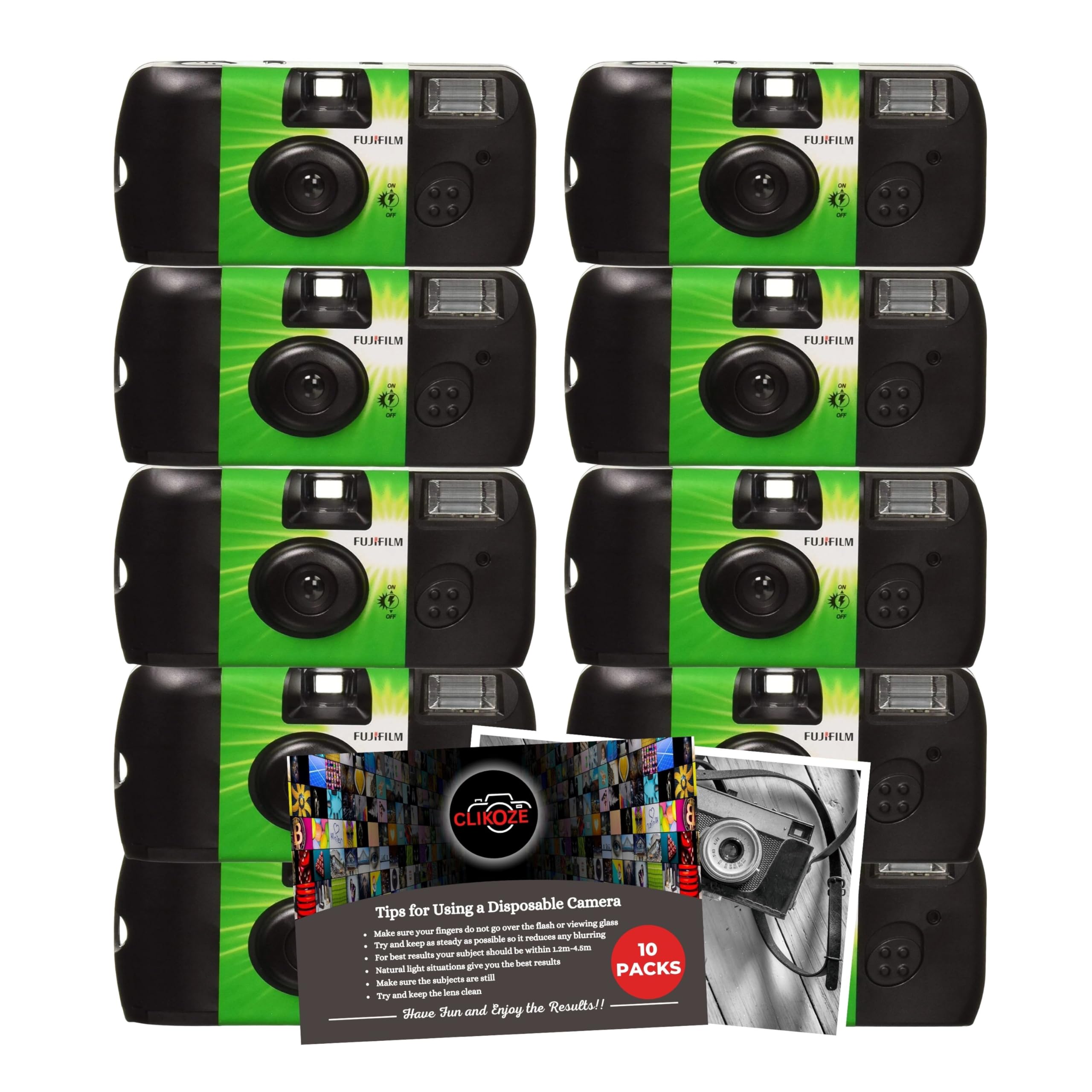 Disposable Camera Bundle With Fujifilm Quicksnap Flash 27 Exp 10