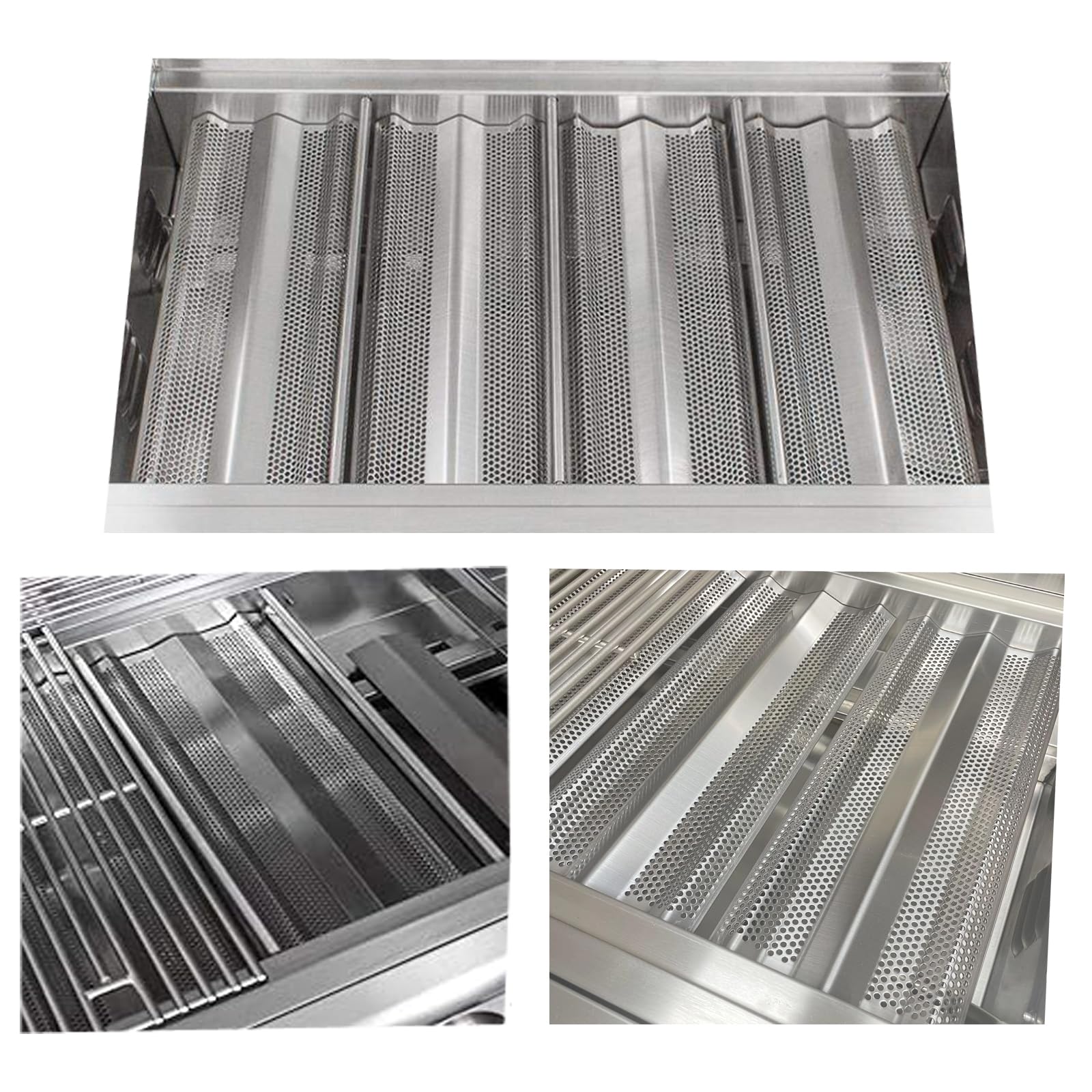 Grill Heizplatte / Flammenbändiger Für Blaze Grills | Edelstahl, 40,6x16,5 Cm | Für 3-, 4-, 5-Brenner-Modelle