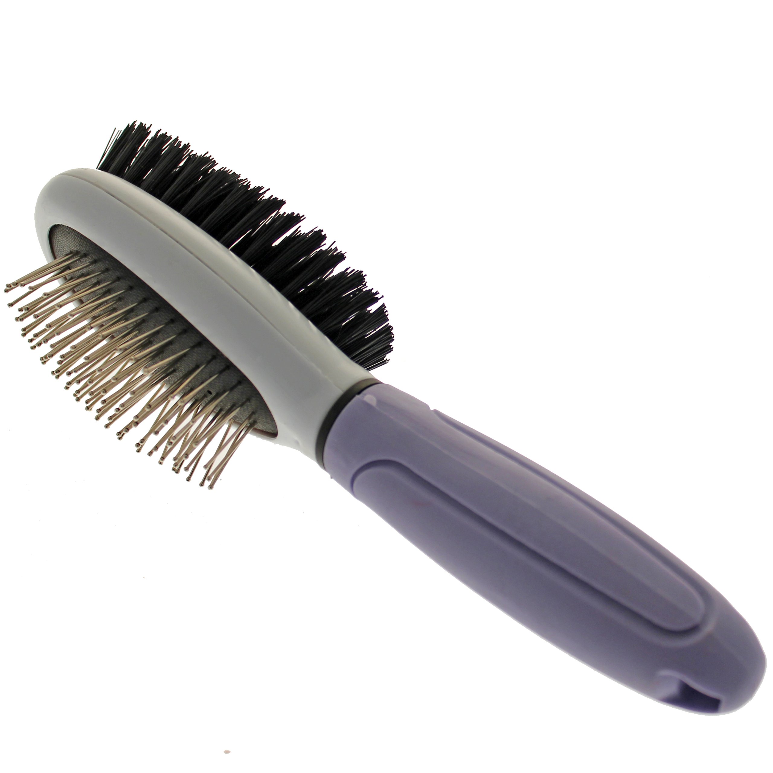 Mool Pet Fur Double-Sided Grooming Brush Comb Rake for Dog and Cat for Long and Short Hair 21.5 x 6.5 cm