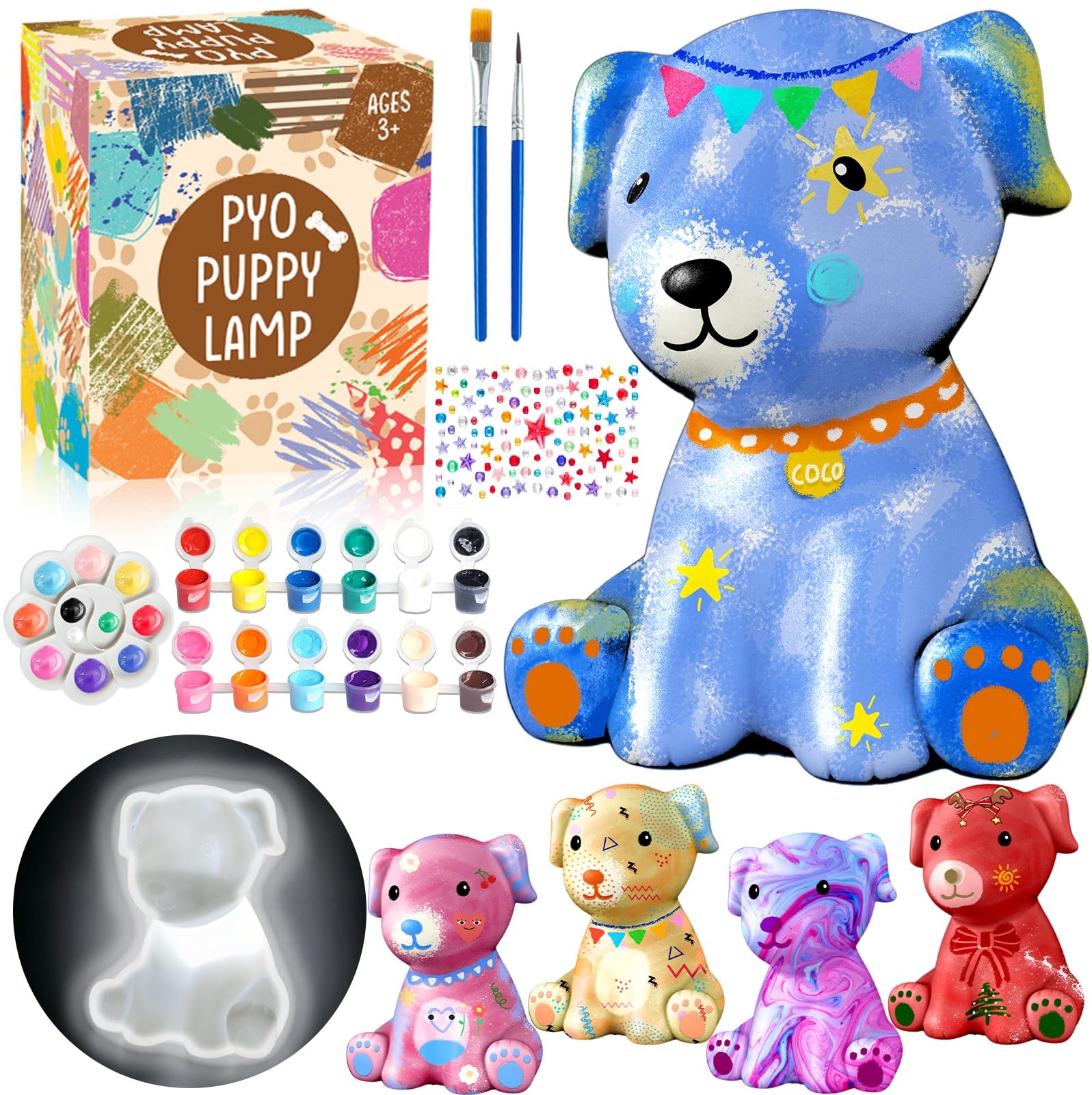 Paint Your Own Dinosaur Lamp Kit - Fun Gift for Kids -12