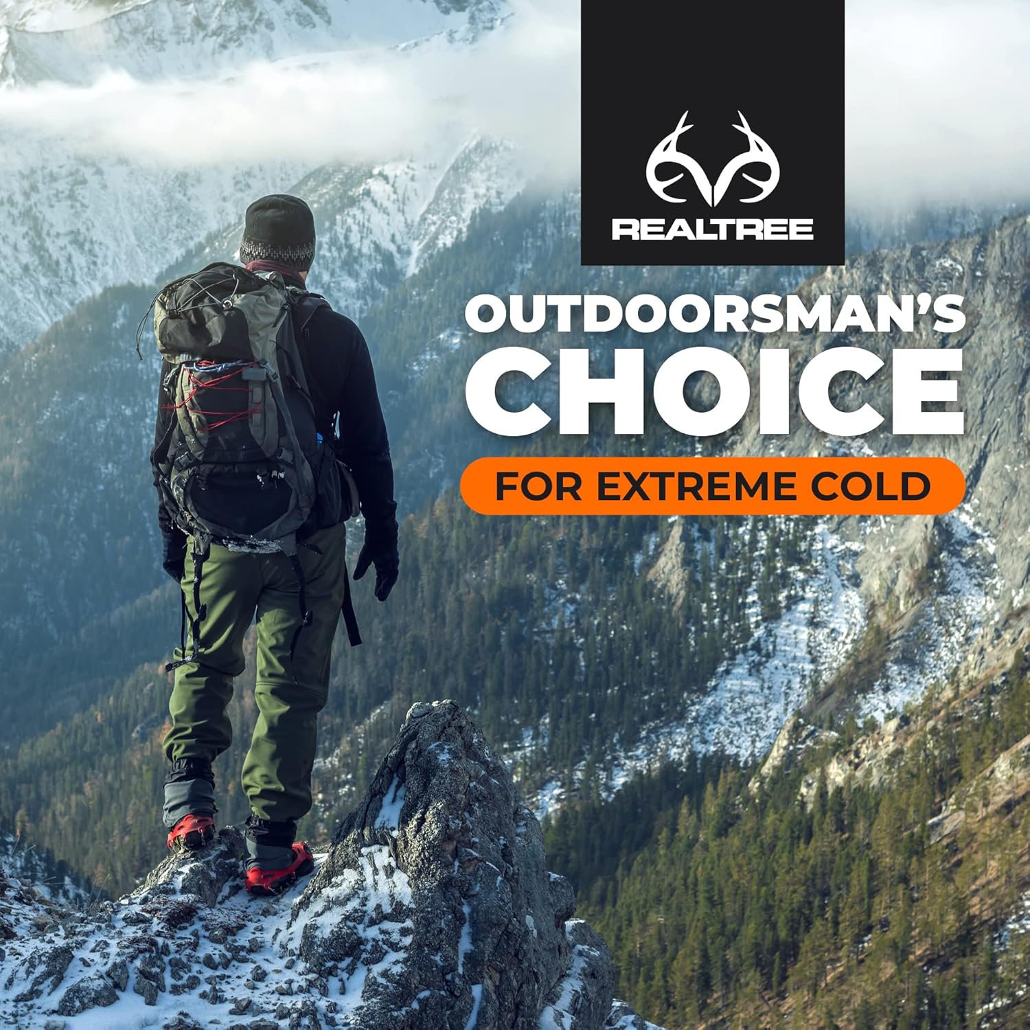 Realtree Thermal Pants for Men -Underwear Long Johns Bottoms -Warm and Insulating -Extreme Winter Gear,Hiking, Hunting (Black, XX-Large) - Image 5