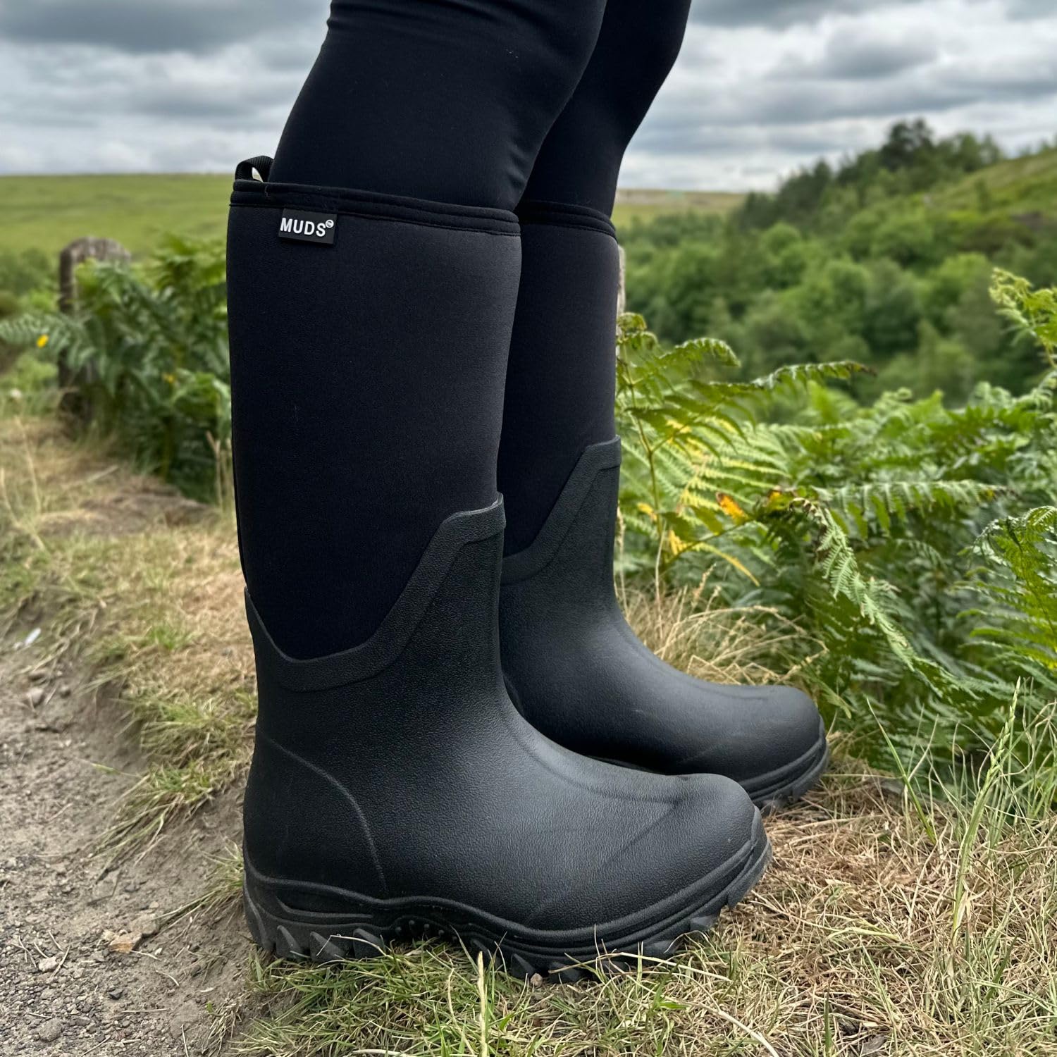 Muds Dovestone, stivali da donna in nero